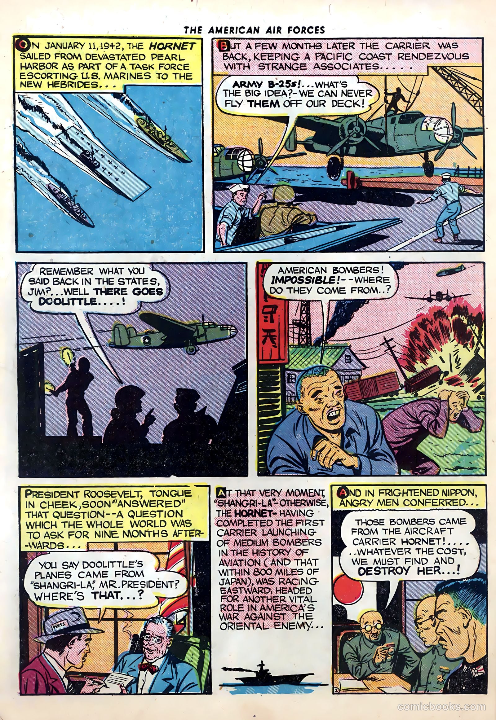 The American Air Forces #1 (1944, Magazine Enterprises) — page 8 of 52