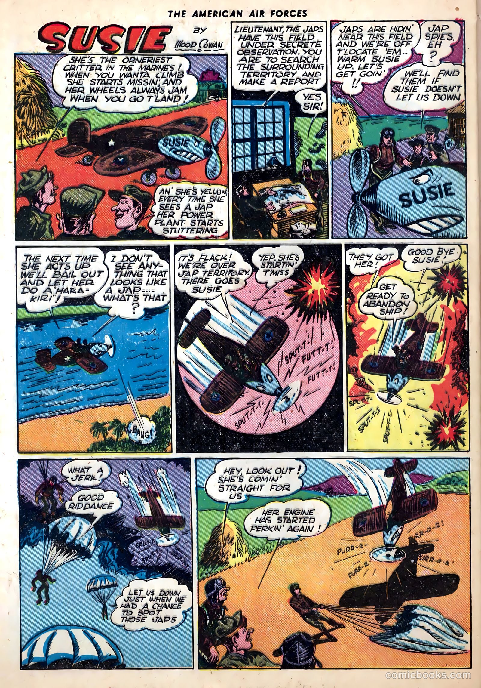 The American Air Forces #1 (1944, Magazine Enterprises) — page 48 of 52