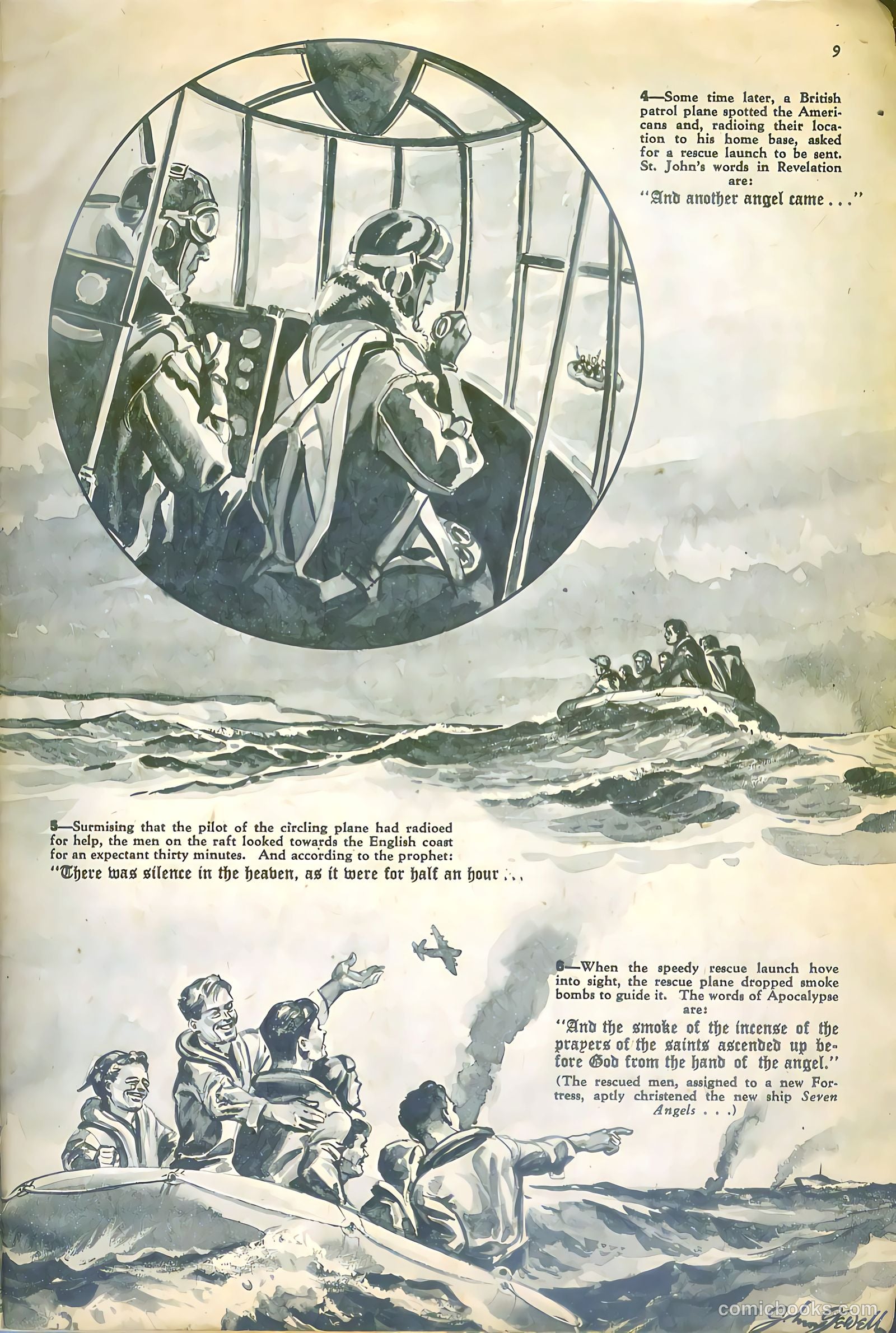 The American Air Forces #4 (1945, Magazine Enterprises) — page 9 of 52