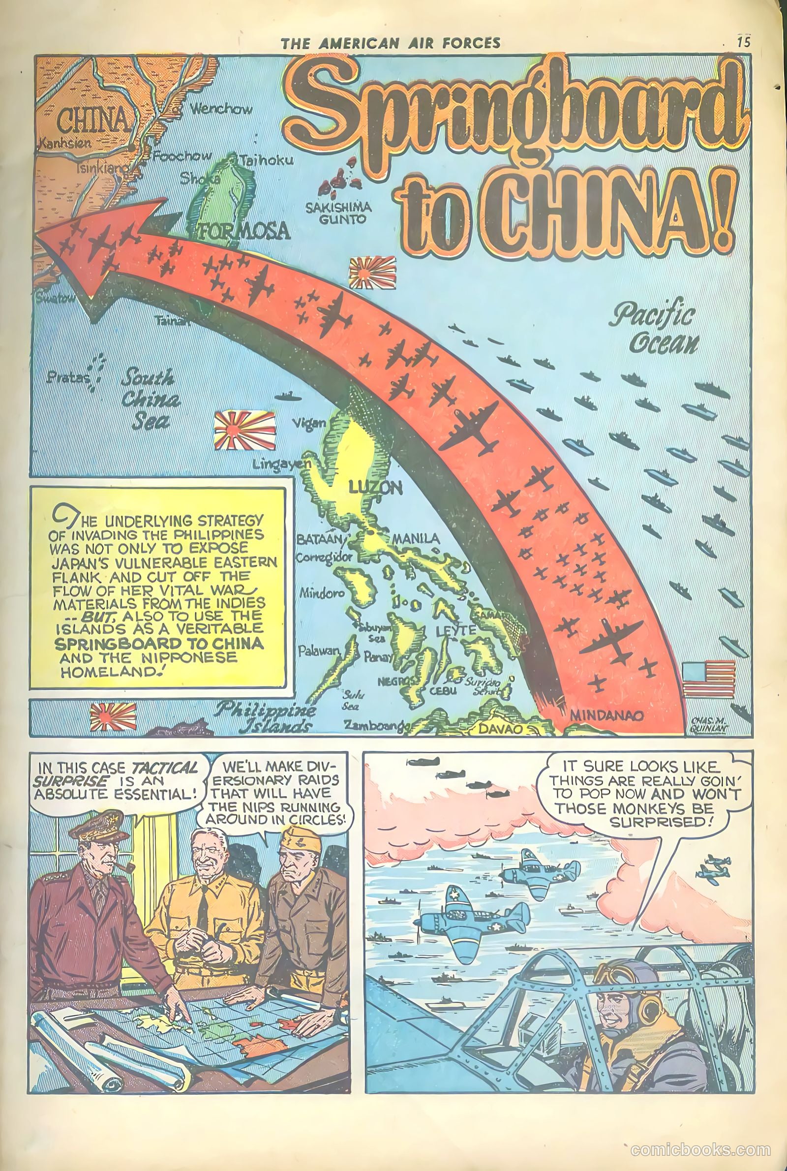 The American Air Forces #4 (1945, Magazine Enterprises) — page 15 of 52