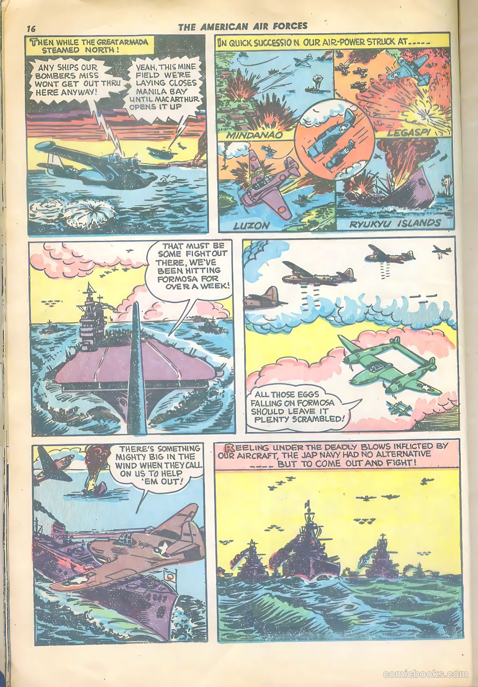 The American Air Forces #4 (1945, Magazine Enterprises) — page 16 of 52