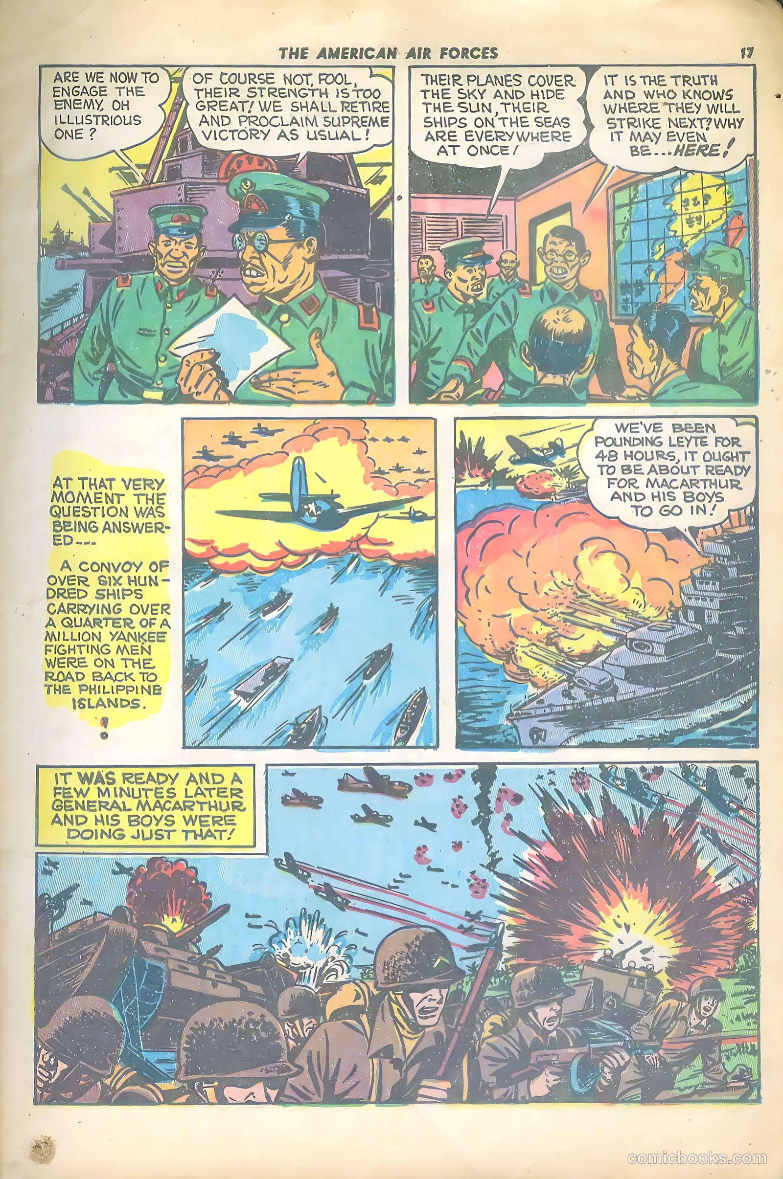 The American Air Forces #4 (1945, Magazine Enterprises) — page 17 of 52