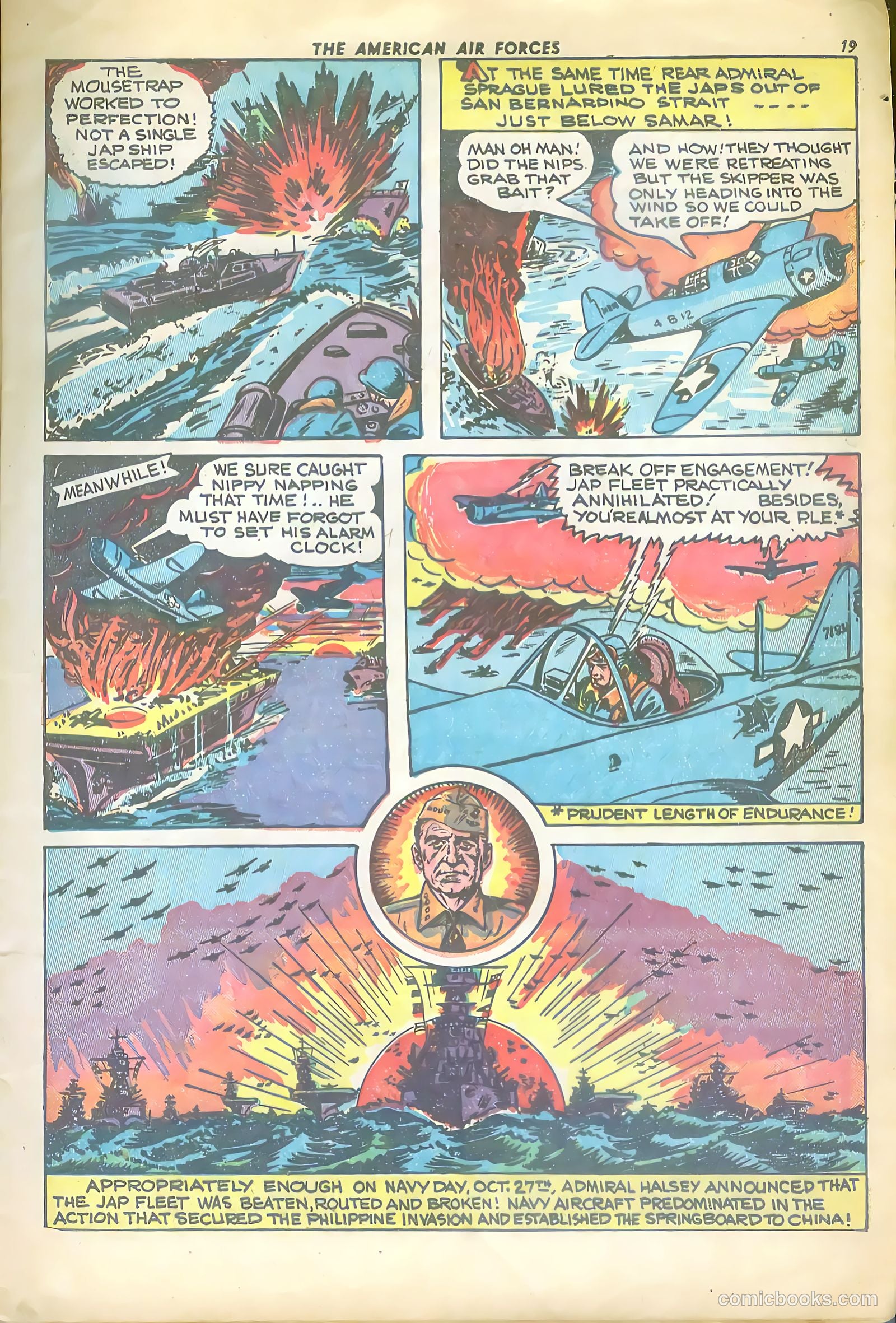 The American Air Forces #4 (1945, Magazine Enterprises) — page 19 of 52