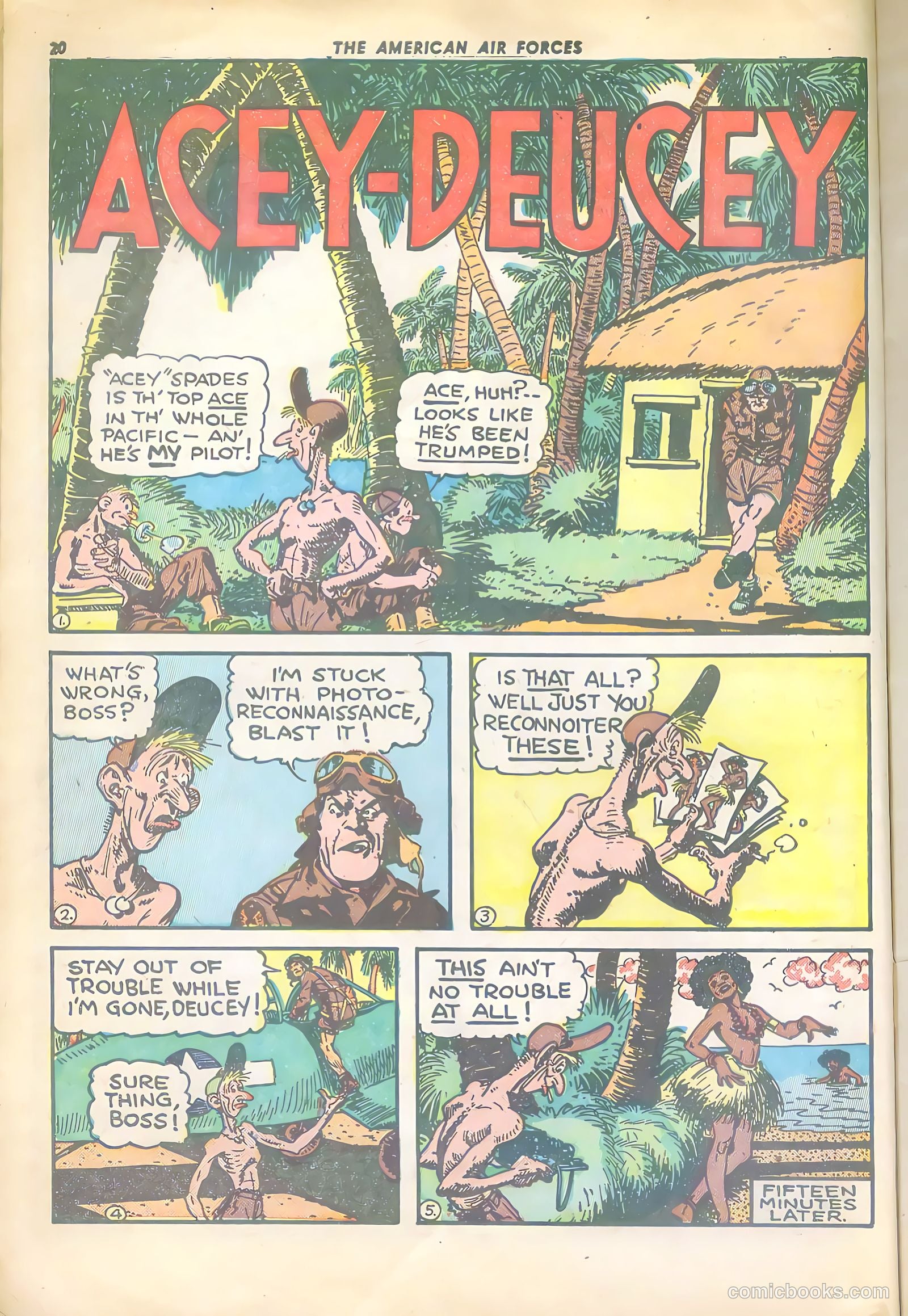 The American Air Forces #4 (1945, Magazine Enterprises) — page 20 of 52