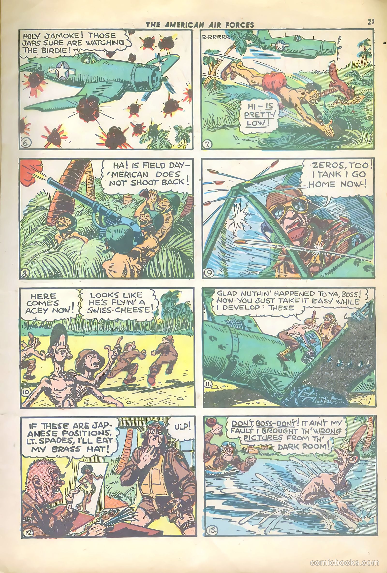 The American Air Forces #4 (1945, Magazine Enterprises) — page 21 of 52