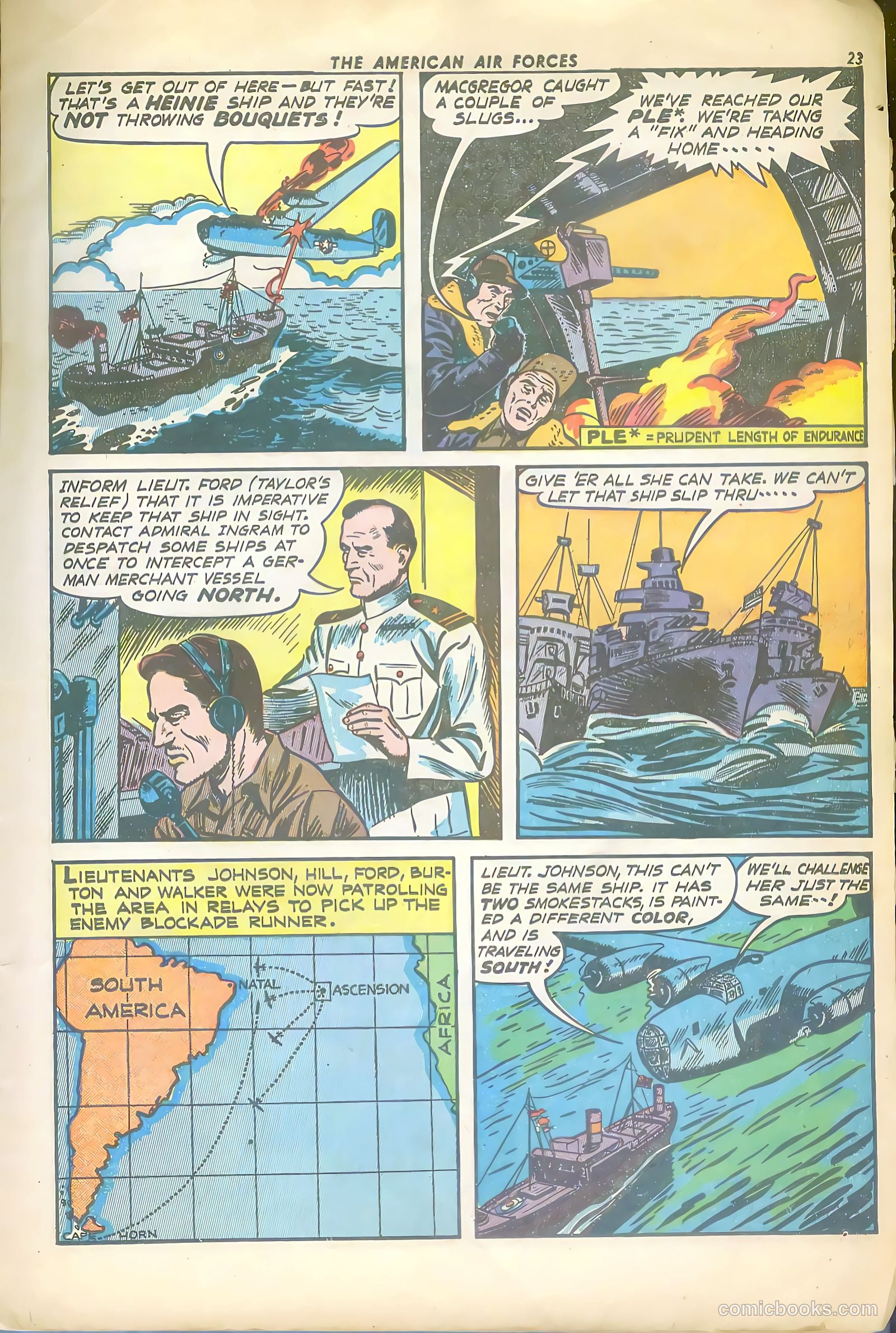 The American Air Forces #4 (1945, Magazine Enterprises) — page 23 of 52