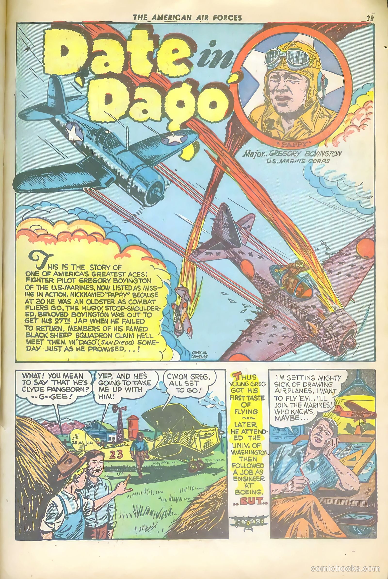 The American Air Forces #4 (1945, Magazine Enterprises) — page 33 of 52