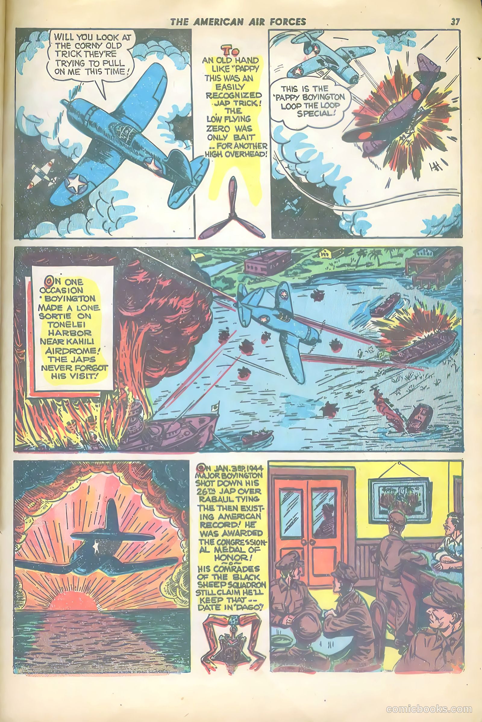 The American Air Forces #4 (1945, Magazine Enterprises) — page 37 of 52