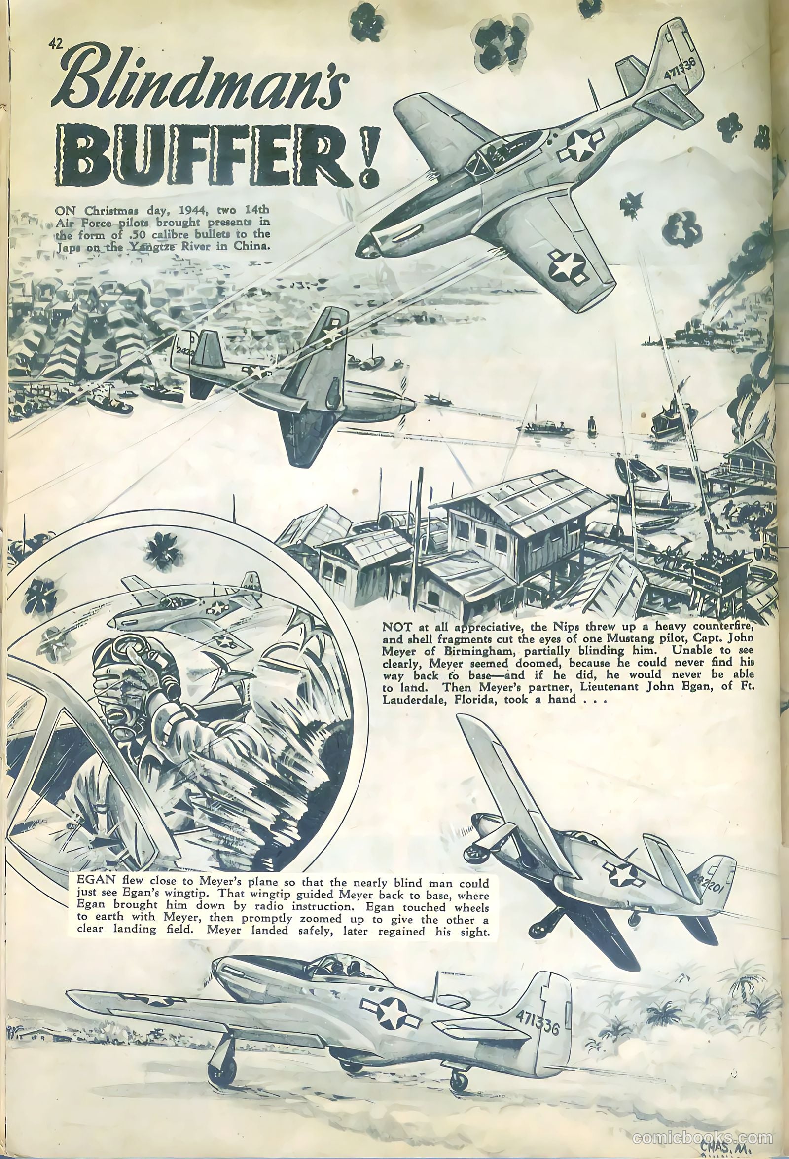 The American Air Forces #4 (1945, Magazine Enterprises) — page 42 of 52