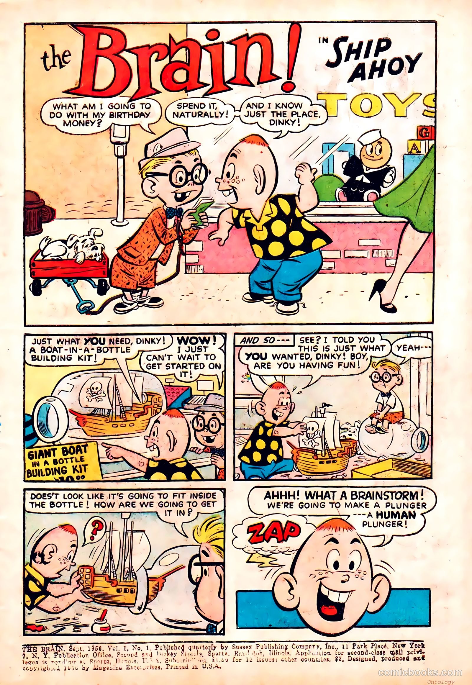 The Brain #1 (1958) — page 3 of 36