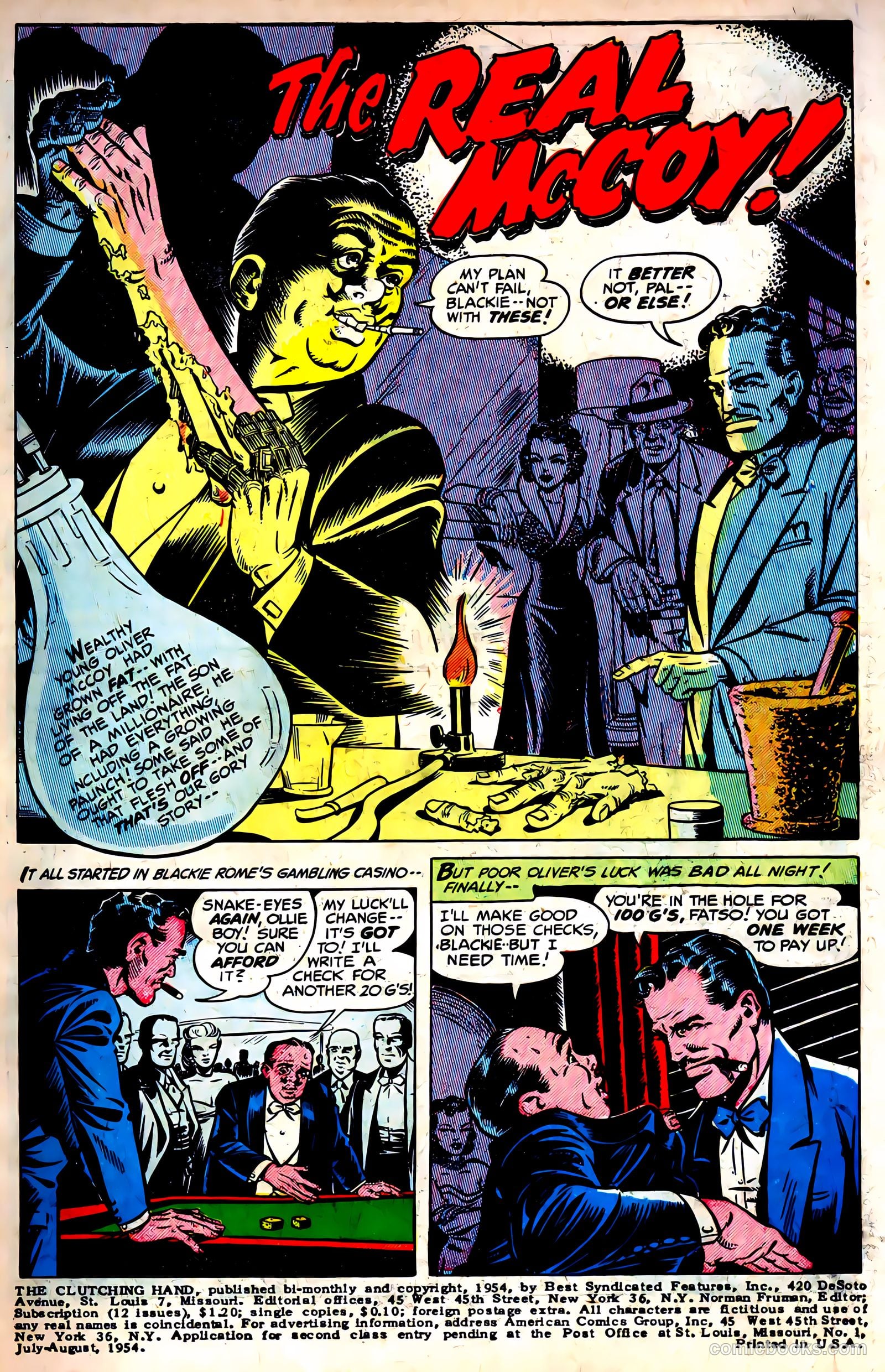 The Clutching Hand #1 (1954) — page 2 of 34