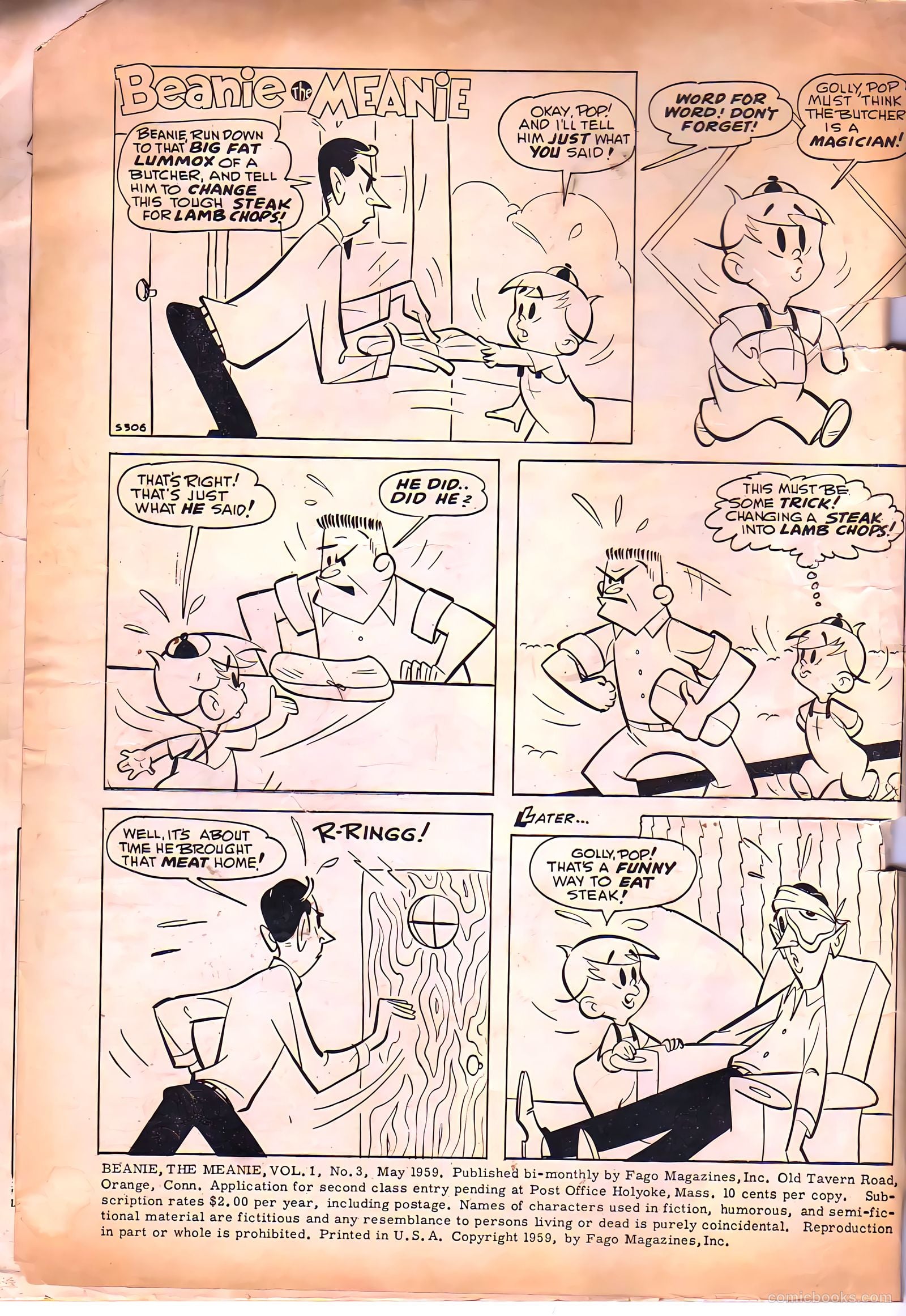 Beanie the Meanie #3 (1959) — page 3
