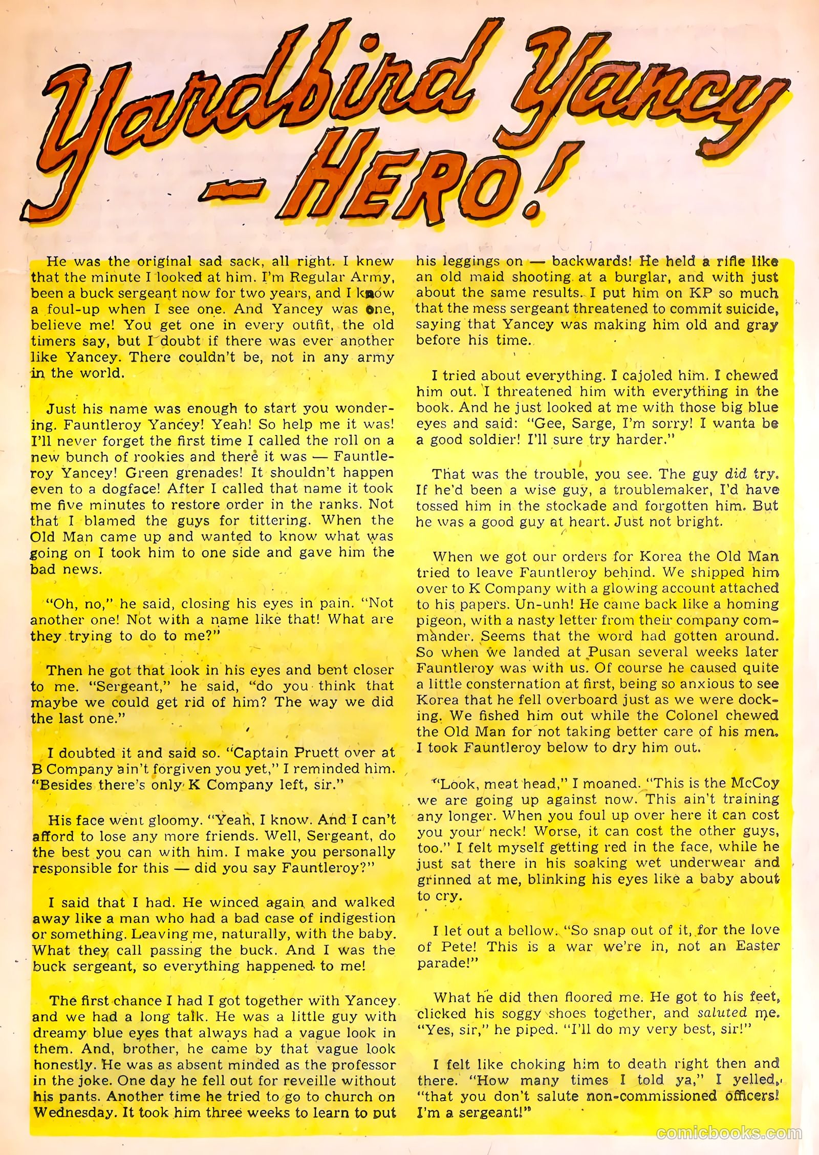 The Fighting Man #1 (1952) — page 17 of 36