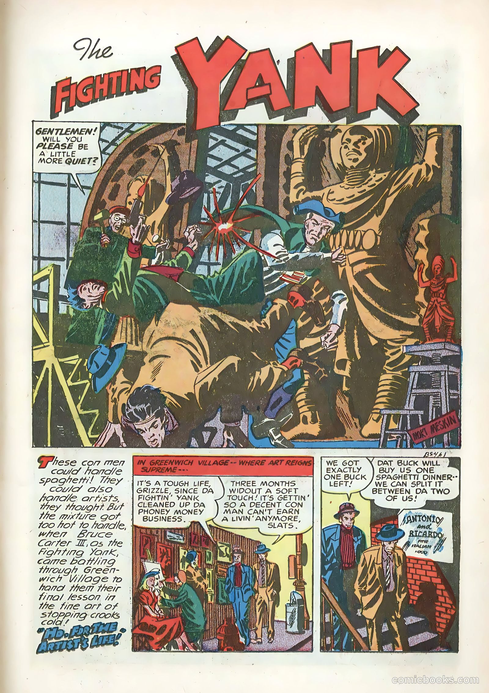 The Fighting Yank #28 (1949, Visual Editions, Inc.) — page 23 of 36