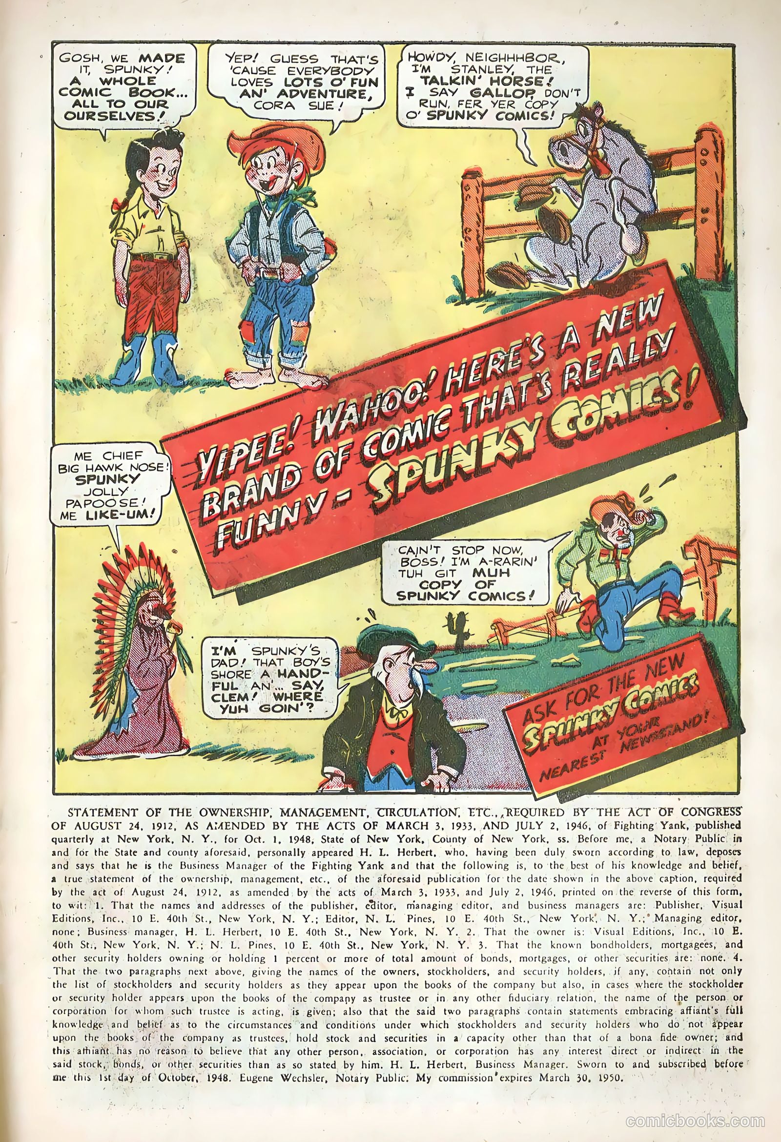 The Fighting Yank #28 (1949, Visual Editions, Inc.) — page 31 of 36