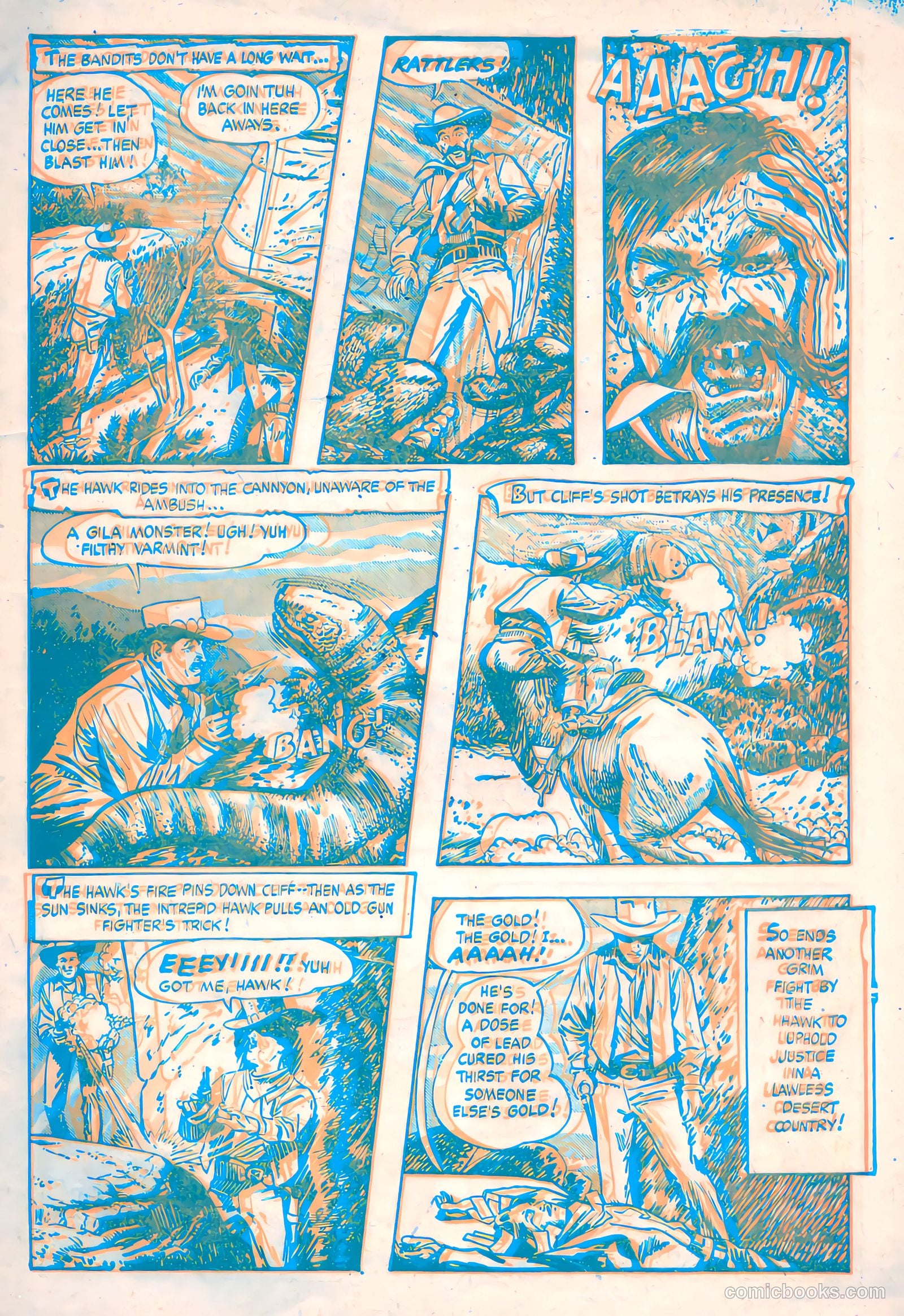 The Hawk 3-D #1 (1953) — page 8 of 33