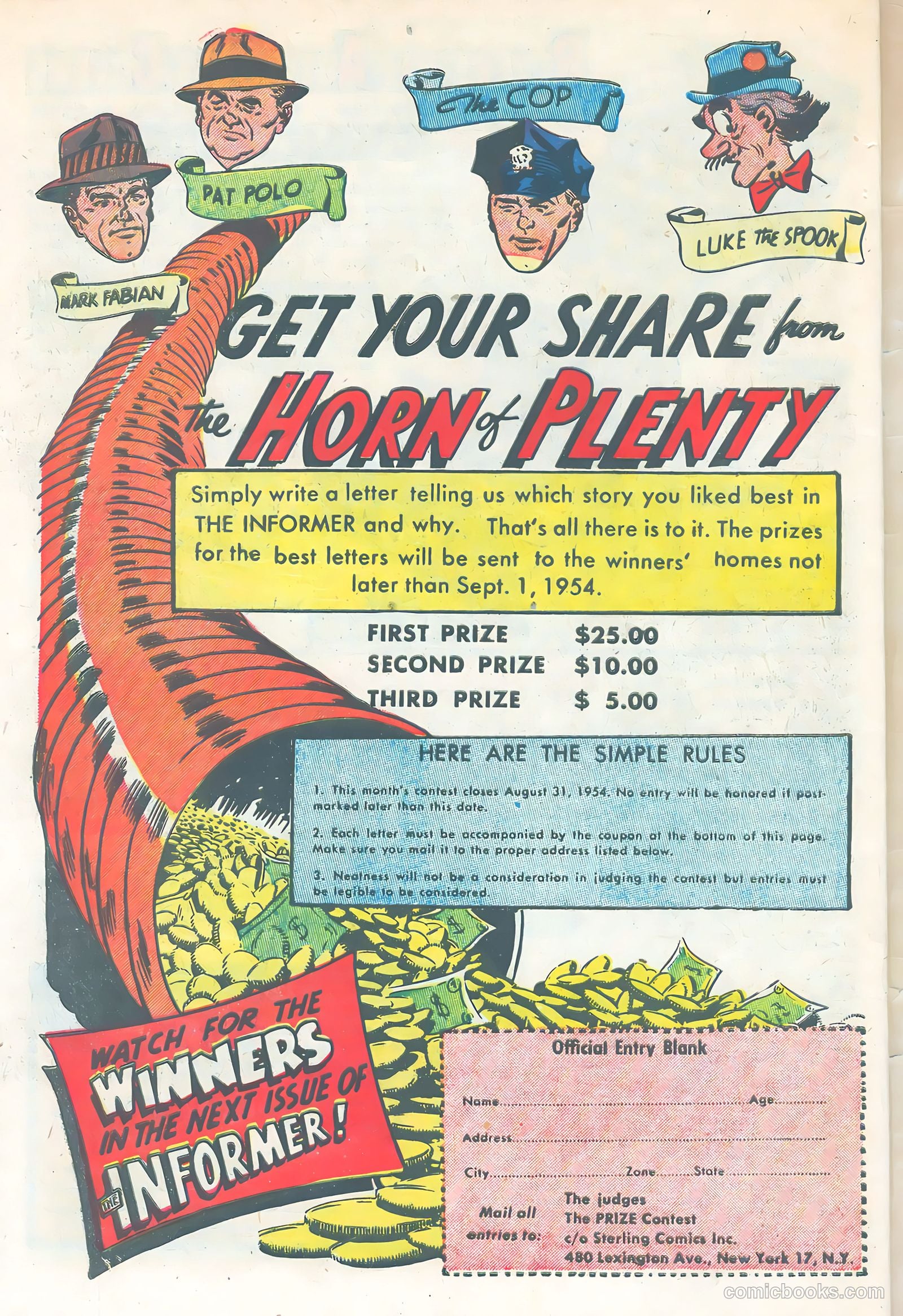 The Informer #3 (1954, Sterling) — page 34 of 36