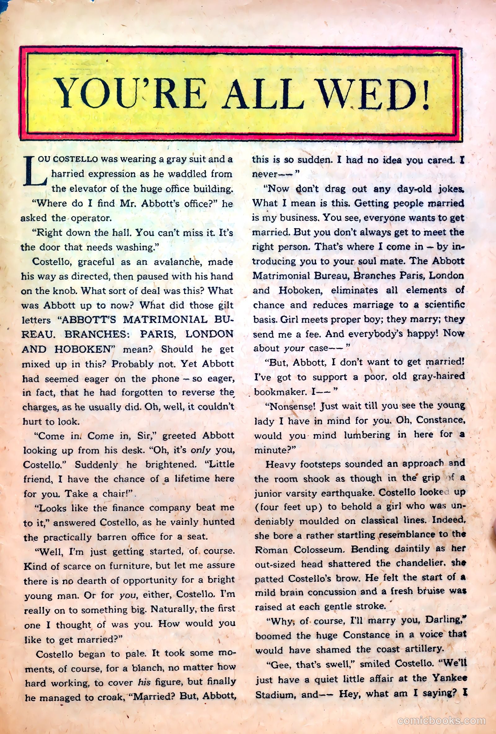 Abbott and Costello Comics #21 (1953) — page 33 of 37