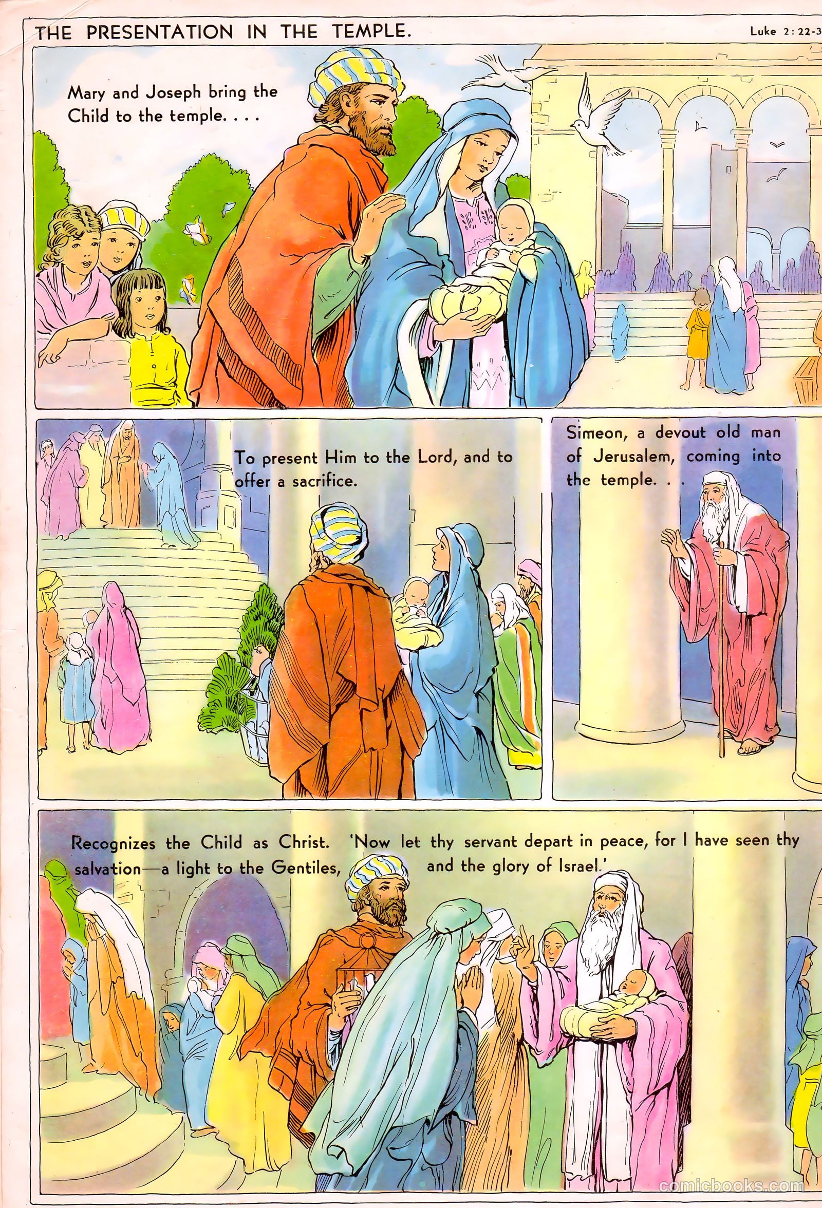 The Life of Christ Visualized #1 (1942, Standard Publishing Company) — page 6 of 48