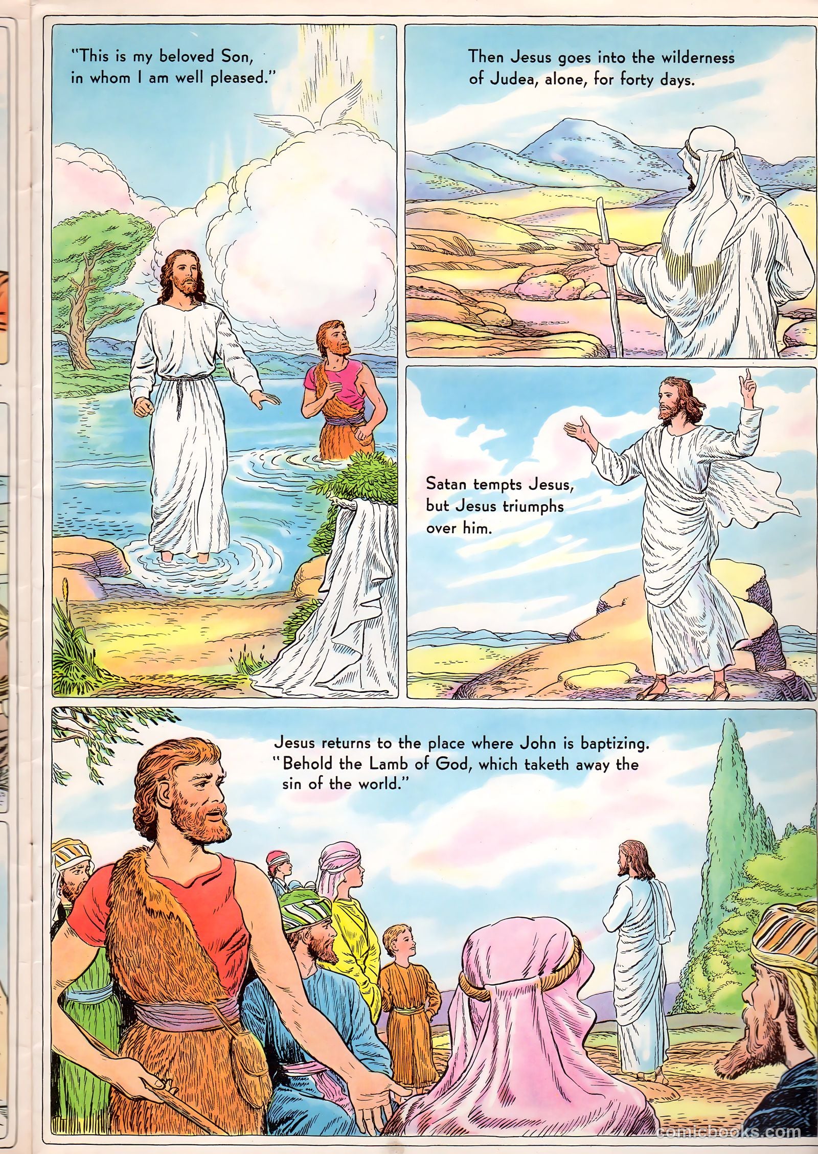 The Life of Christ Visualized #1 (1942, Standard Publishing Company) — page 17 of 48