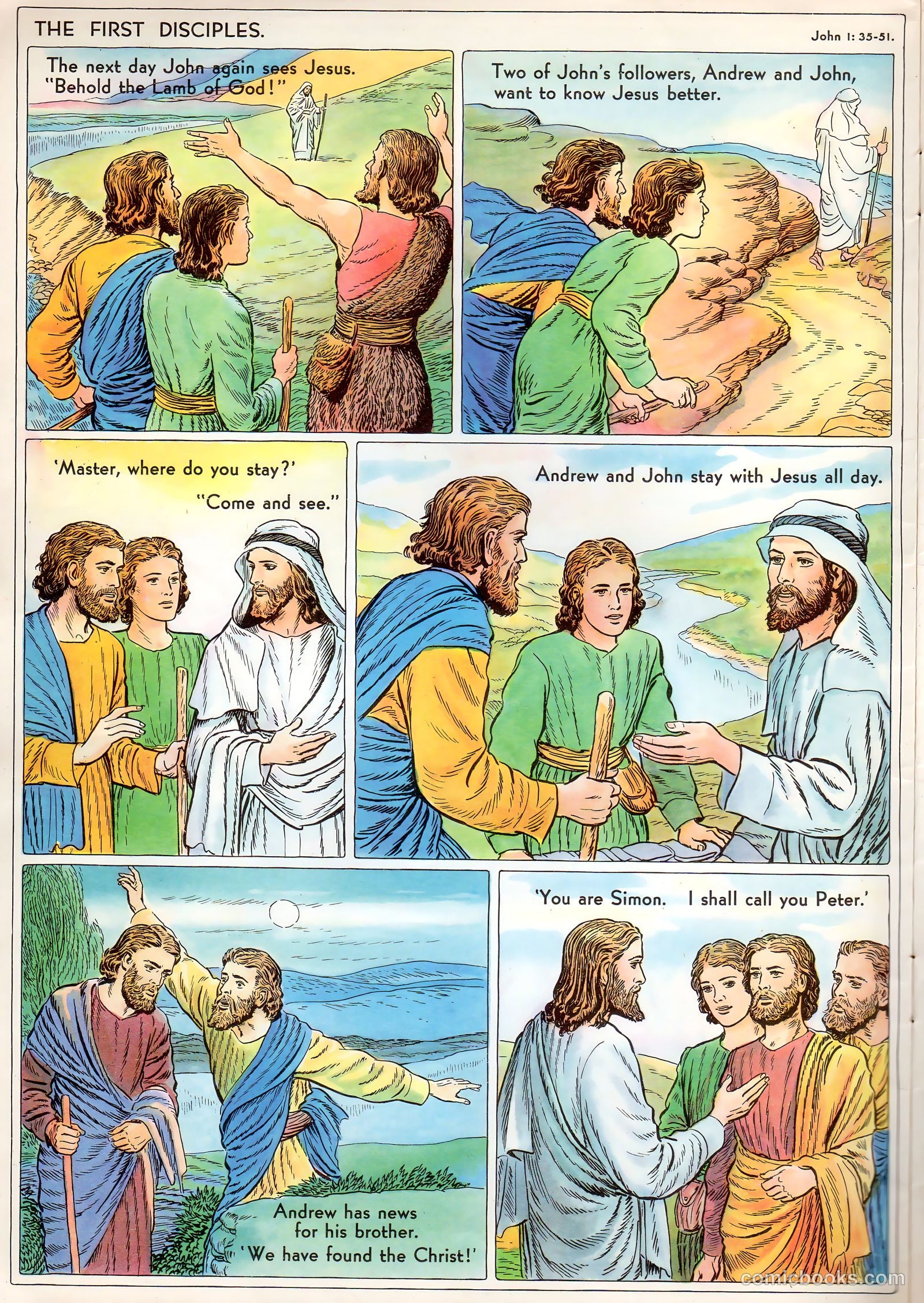 The Life of Christ Visualized #1 (1942, Standard Publishing Company) — page 18 of 48