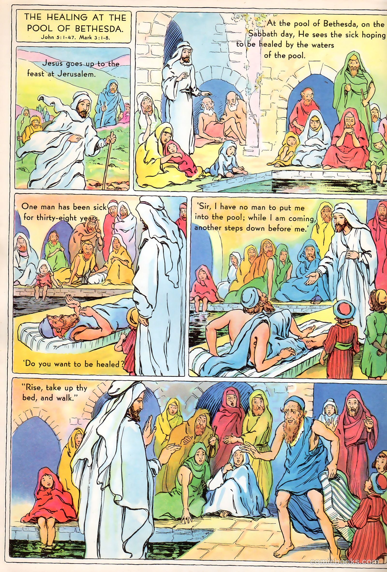 The Life of Christ Visualized #1 (1942, Standard Publishing Company) — page 44 of 48