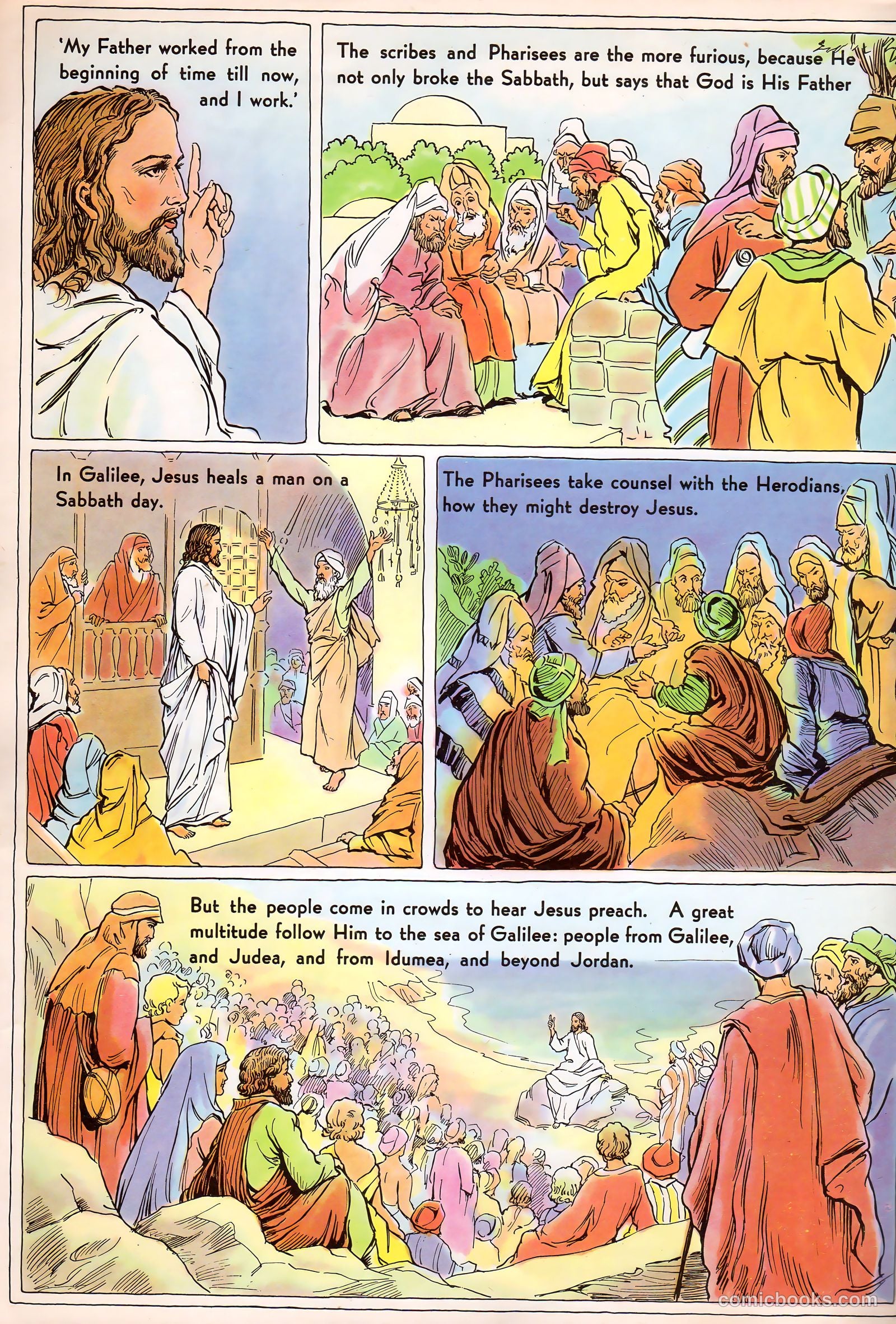 The Life of Christ Visualized #1 (1942, Standard Publishing Company) — page 46 of 48