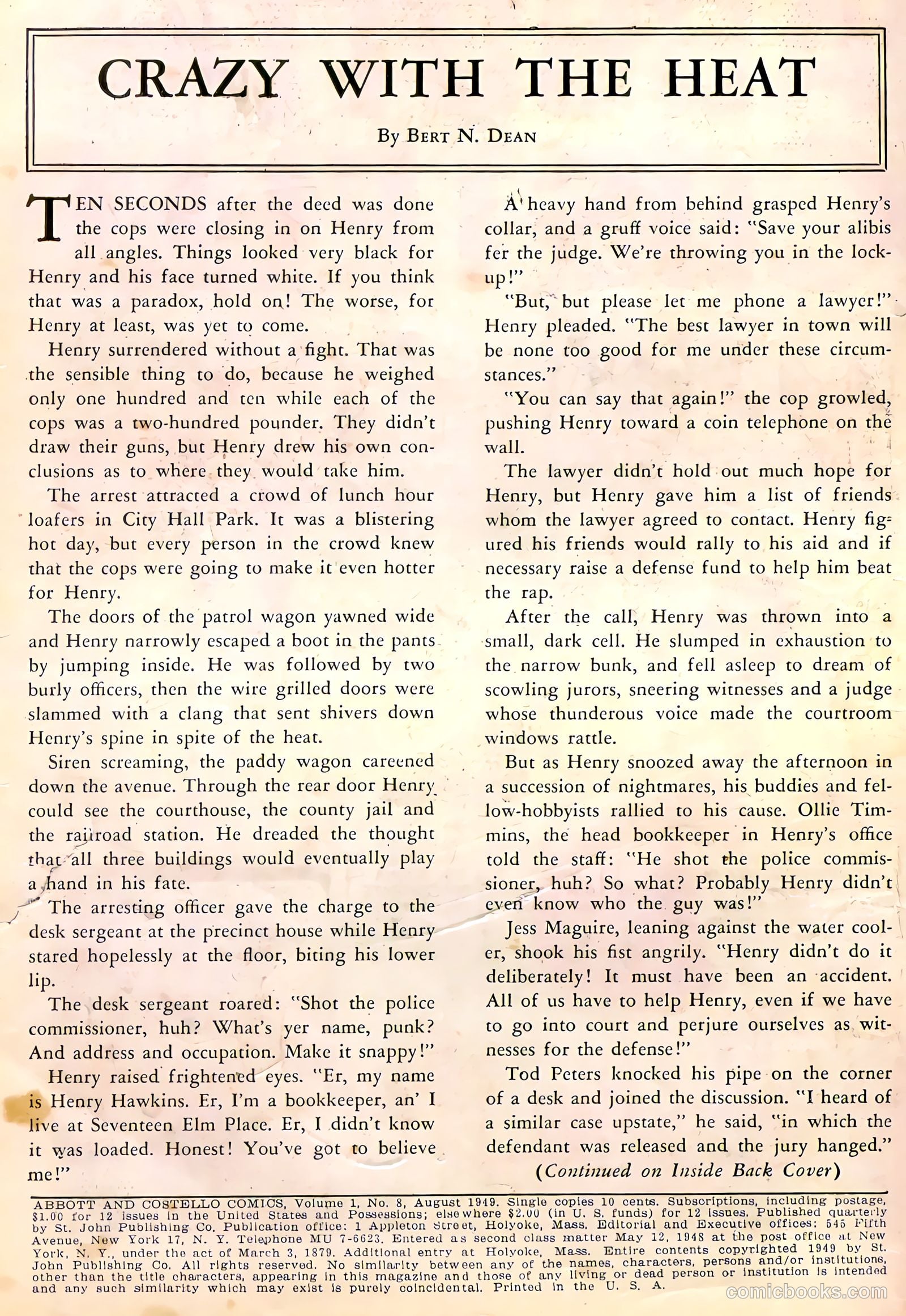 Abbott and Costello Comics #8 (1949) — page 2 of 36