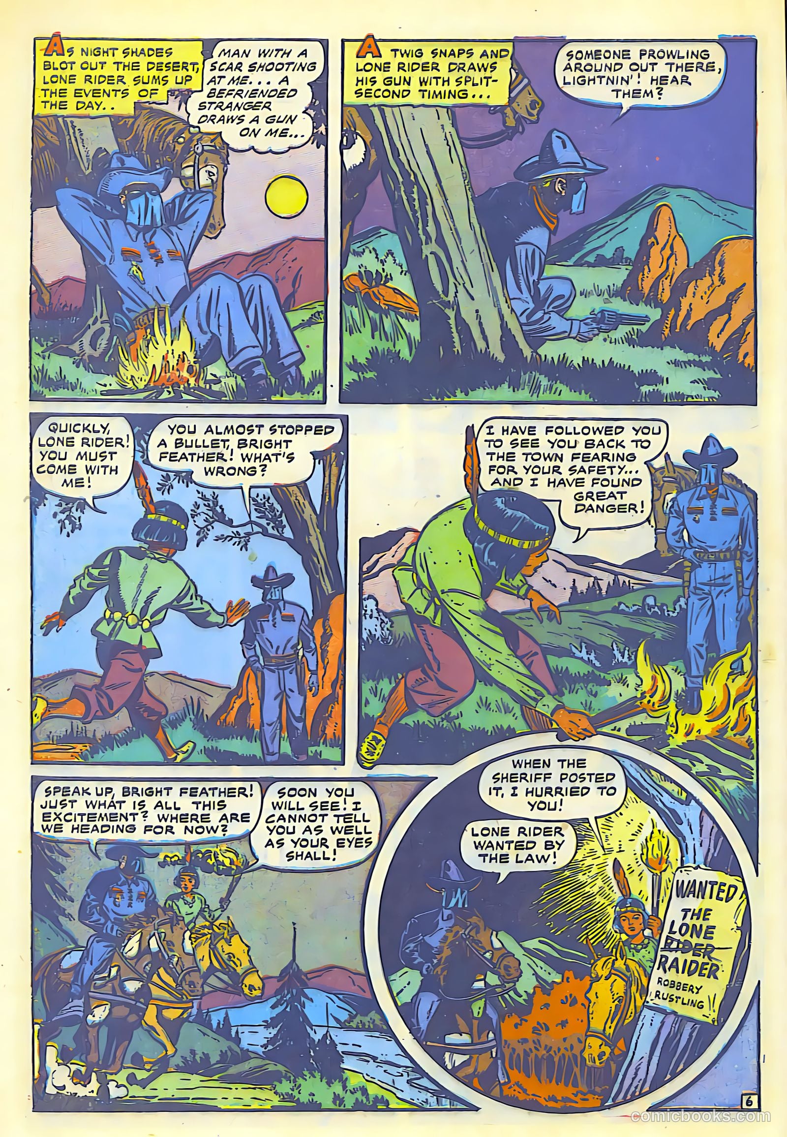 The Lone Rider #1 (1951) — page 8 of 52