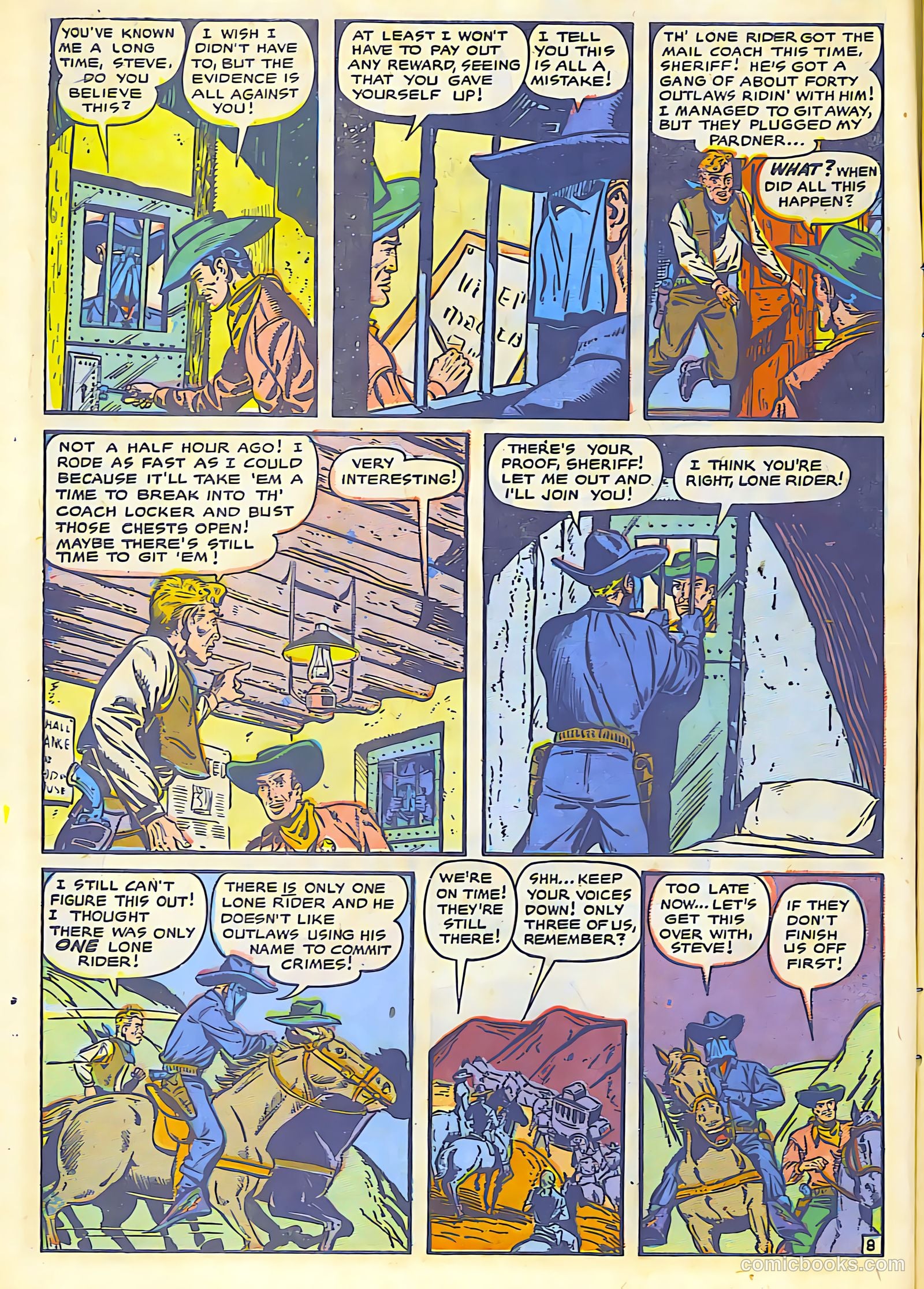 The Lone Rider #1 (1951) — page 10 of 52