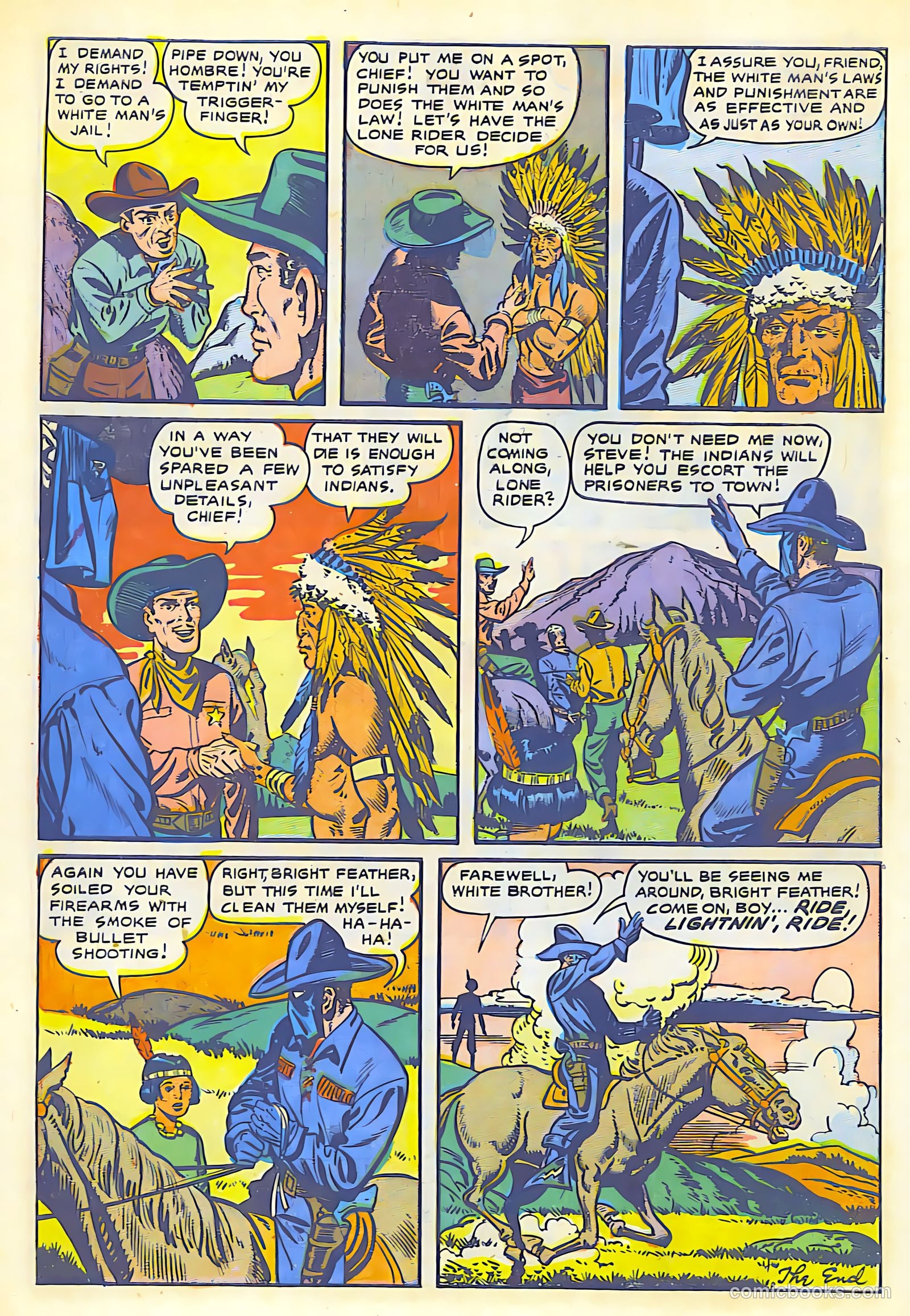 The Lone Rider #1 (1951) — page 14 of 52