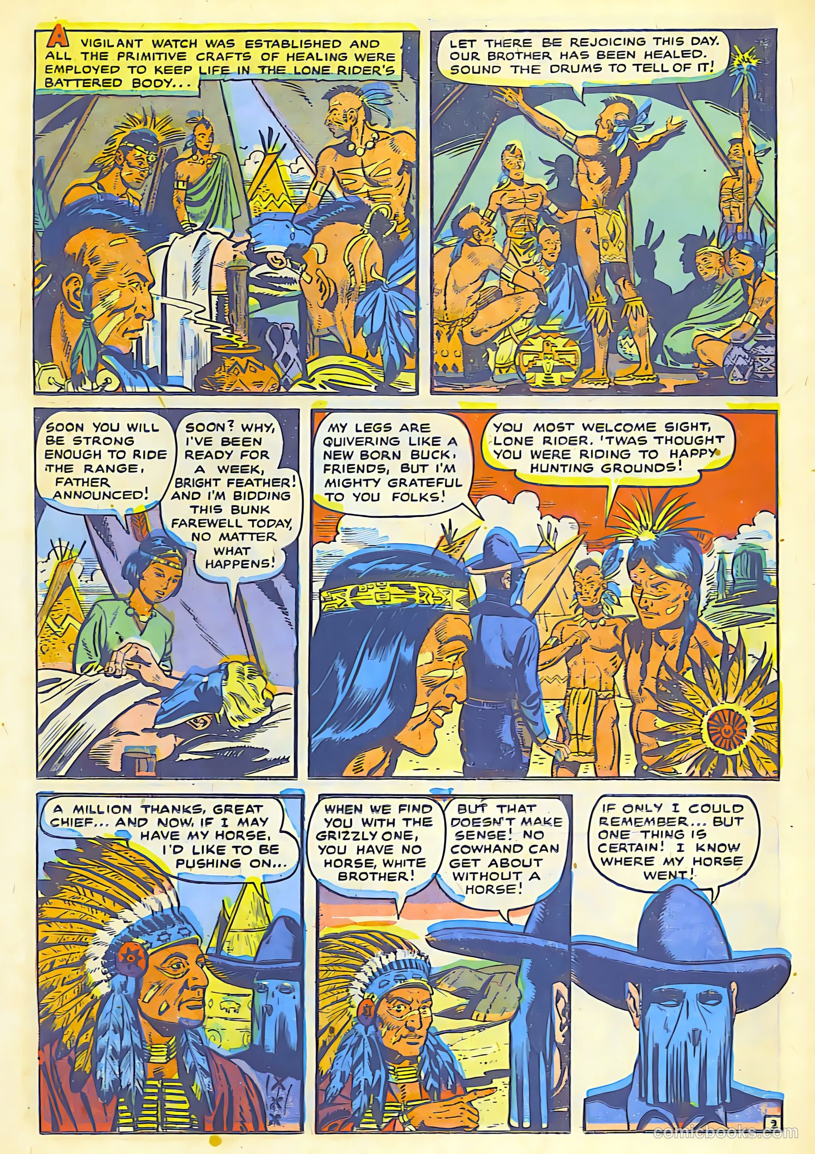 The Lone Rider #1 (1951) — page 17 of 52