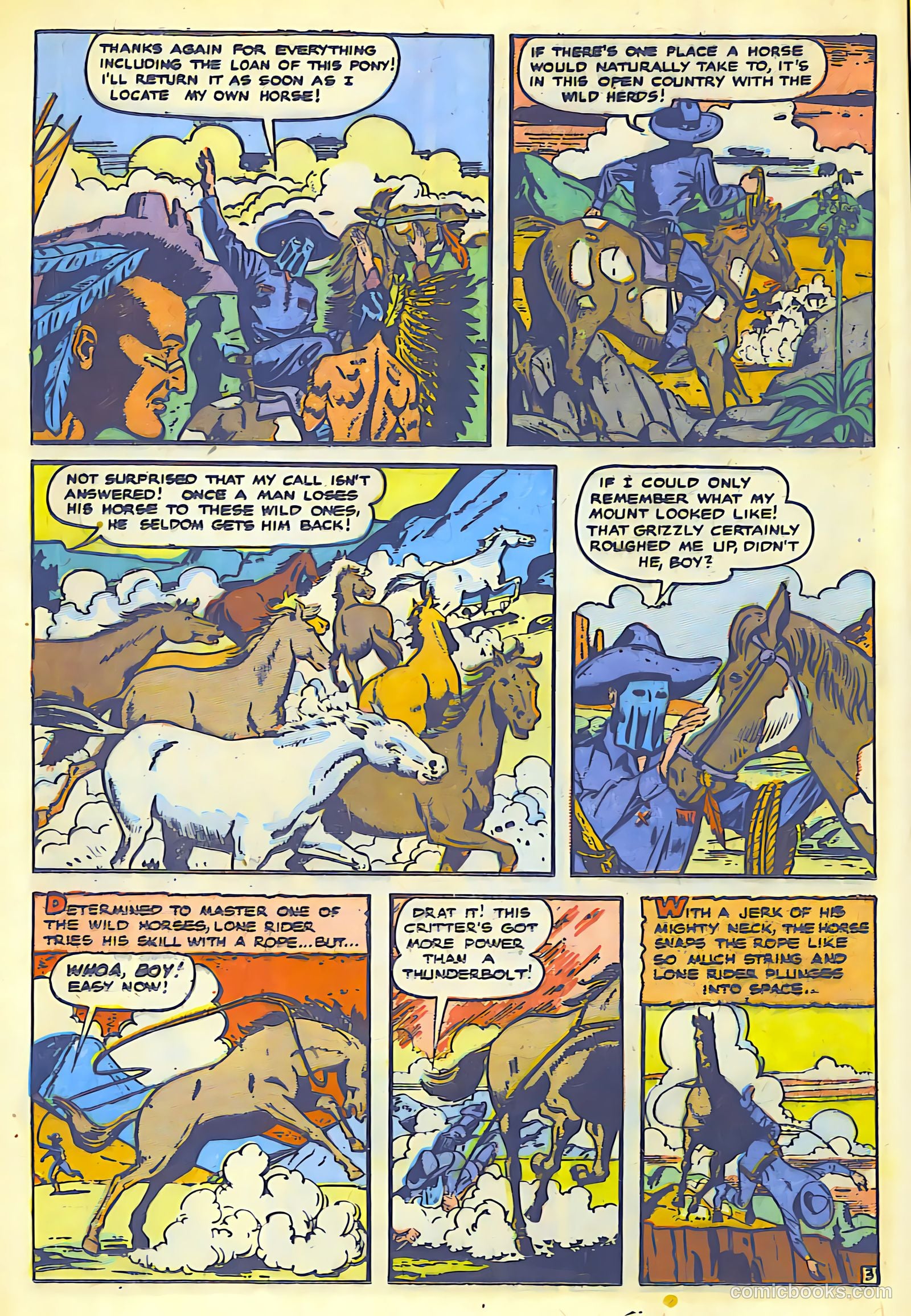The Lone Rider #1 (1951) — page 18 of 52