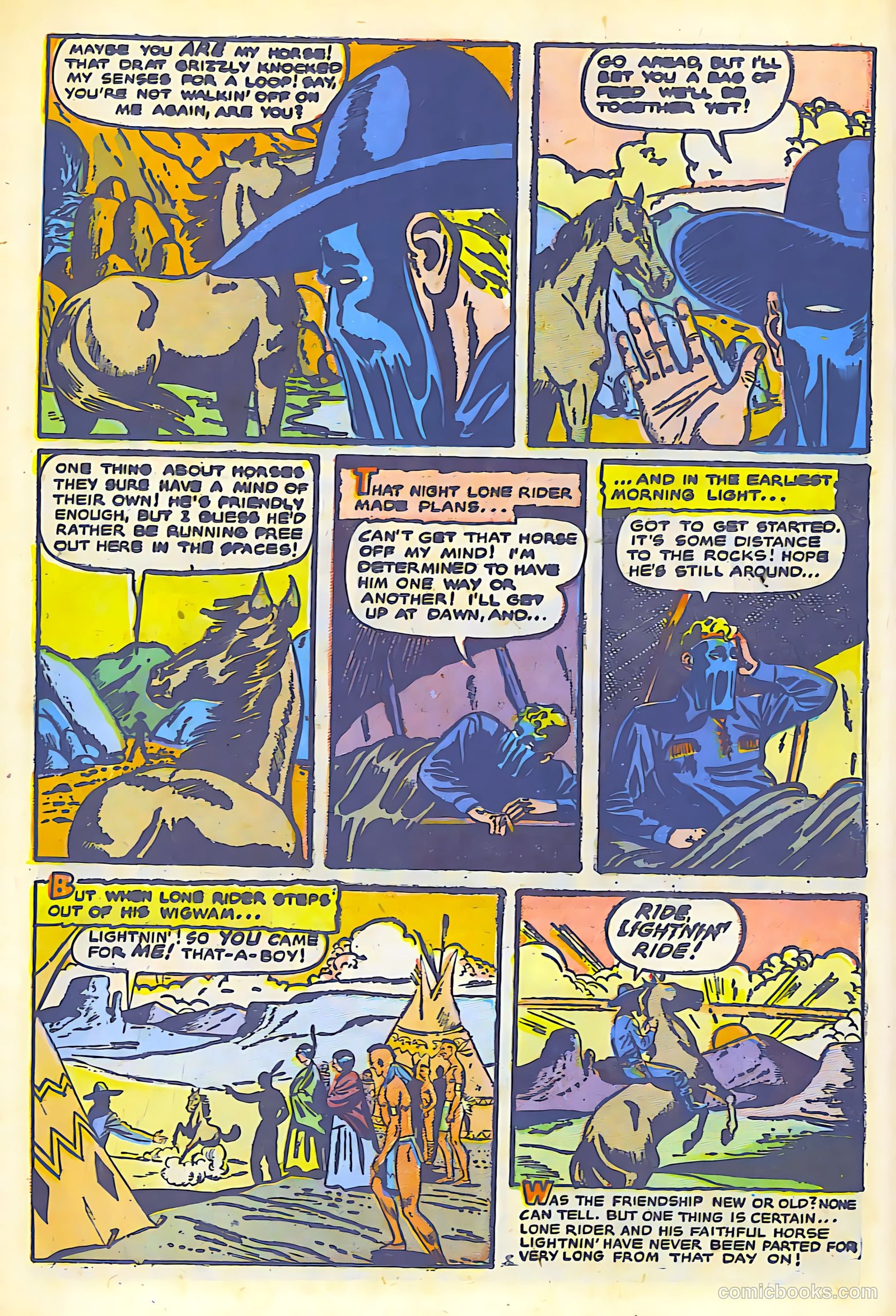 The Lone Rider #1 (1951) — page 22 of 52