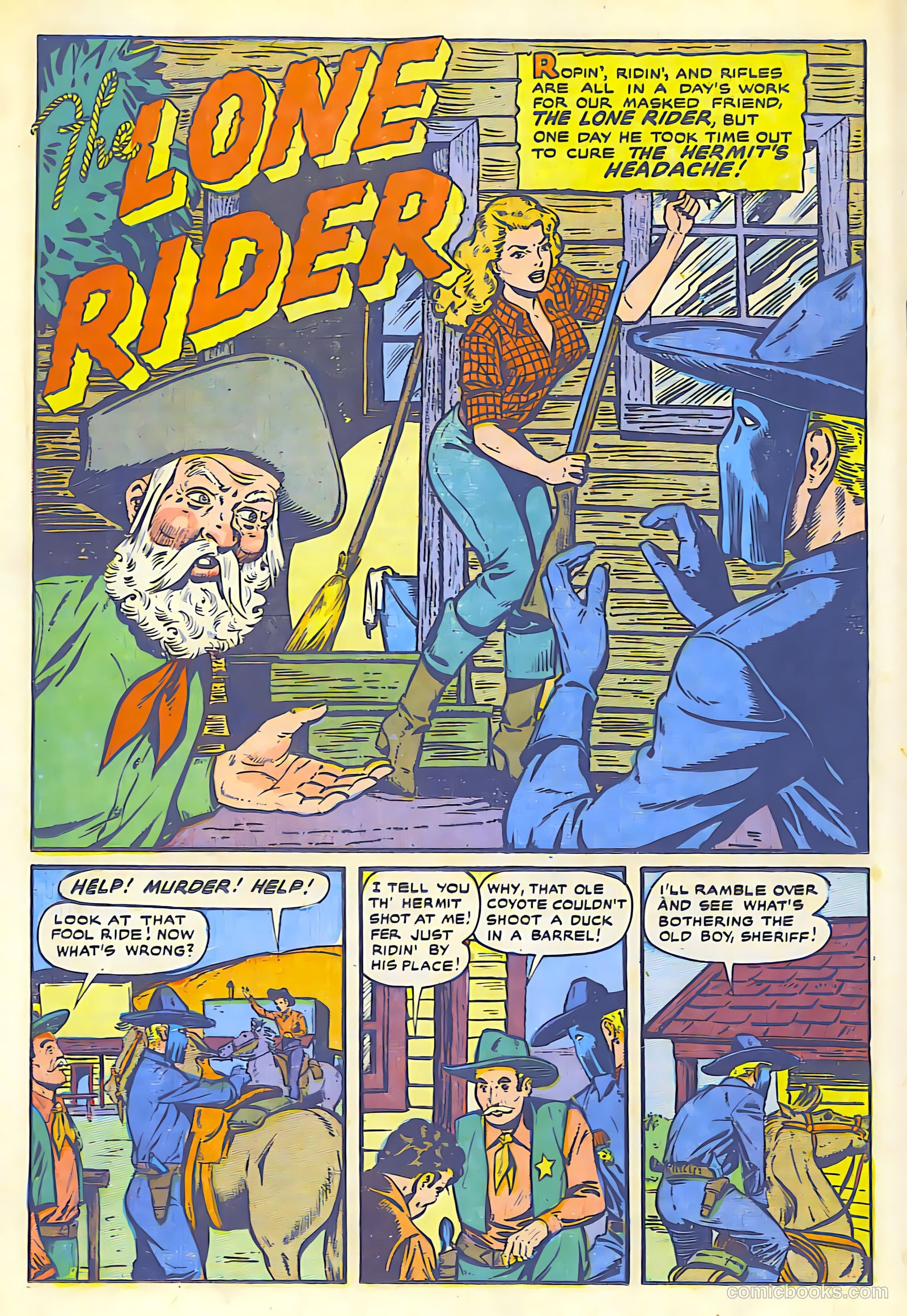 The Lone Rider #1 (1951) — page 26 of 52