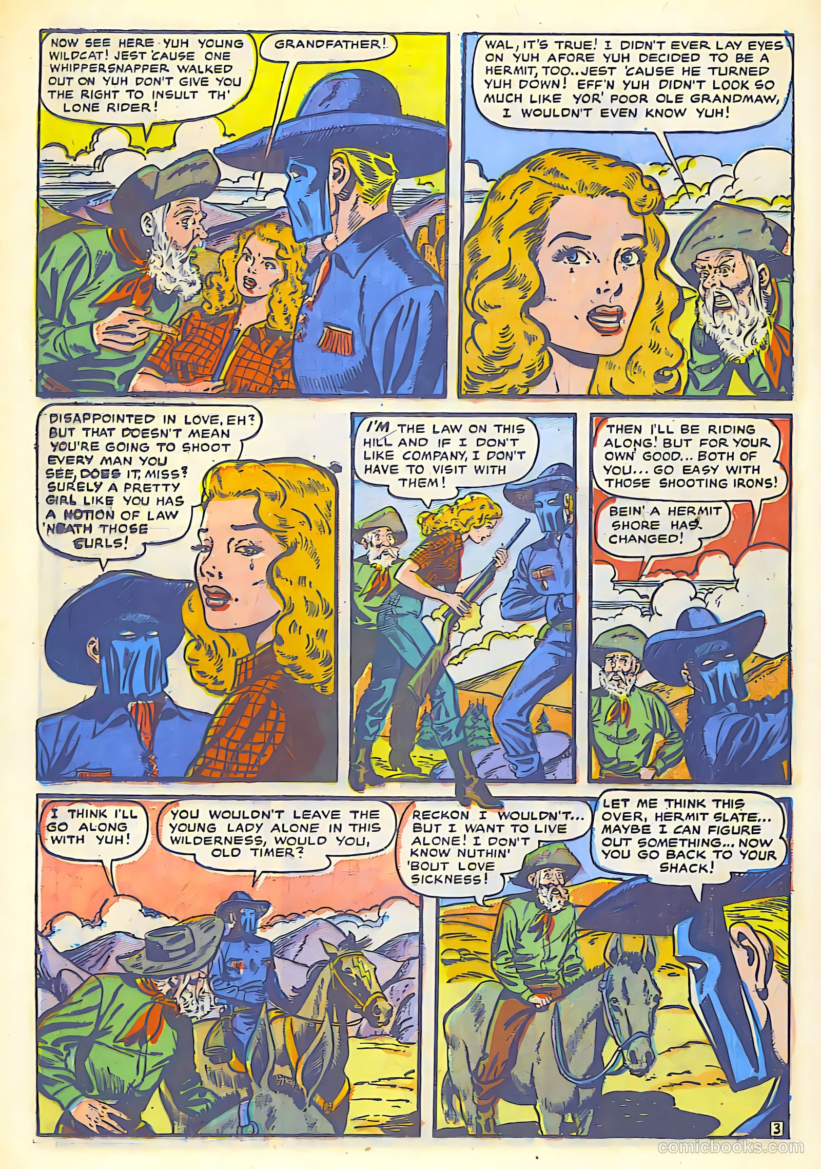 The Lone Rider #1 (1951) — page 28 of 52