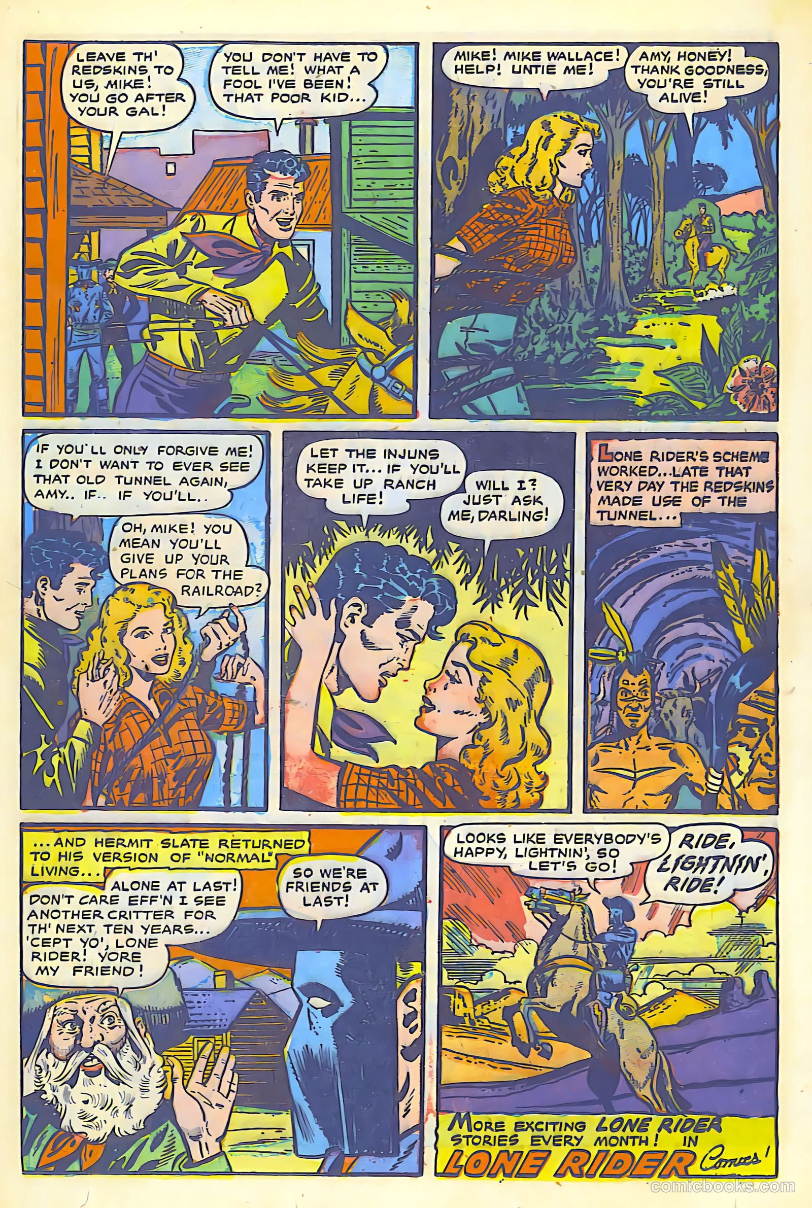 The Lone Rider #1 (1951) — page 33 of 52