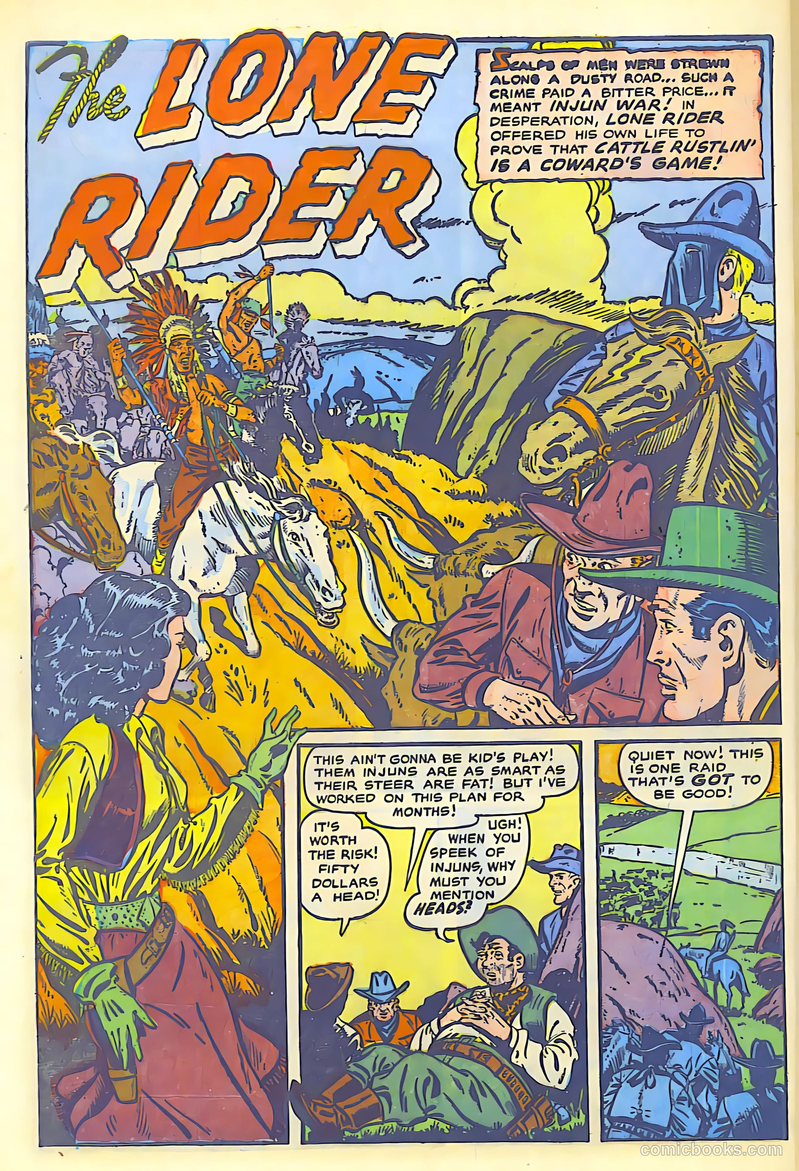 The Lone Rider #1 (1951) — page 40 of 52