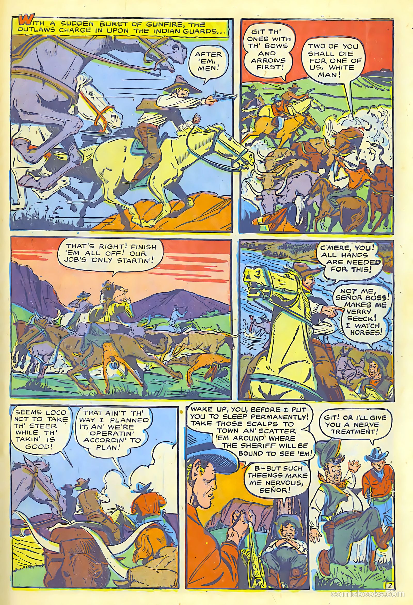 The Lone Rider #1 (1951) — page 41 of 52