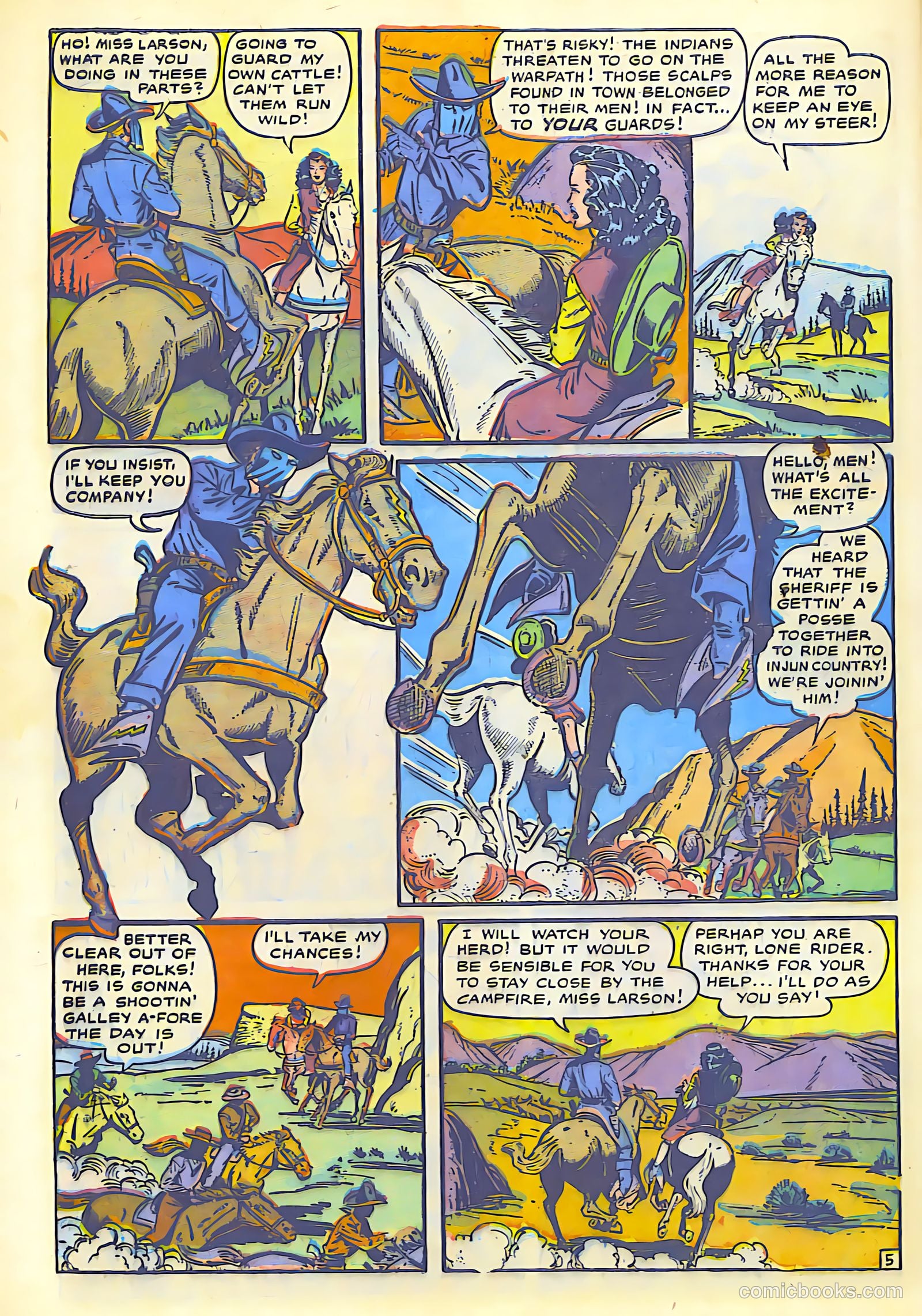 The Lone Rider #1 (1951) — page 44 of 52