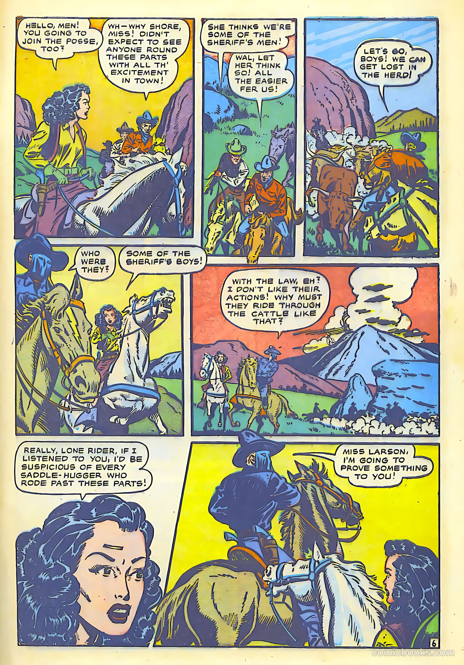 The Lone Rider #1 (1951) — page 45 of 52