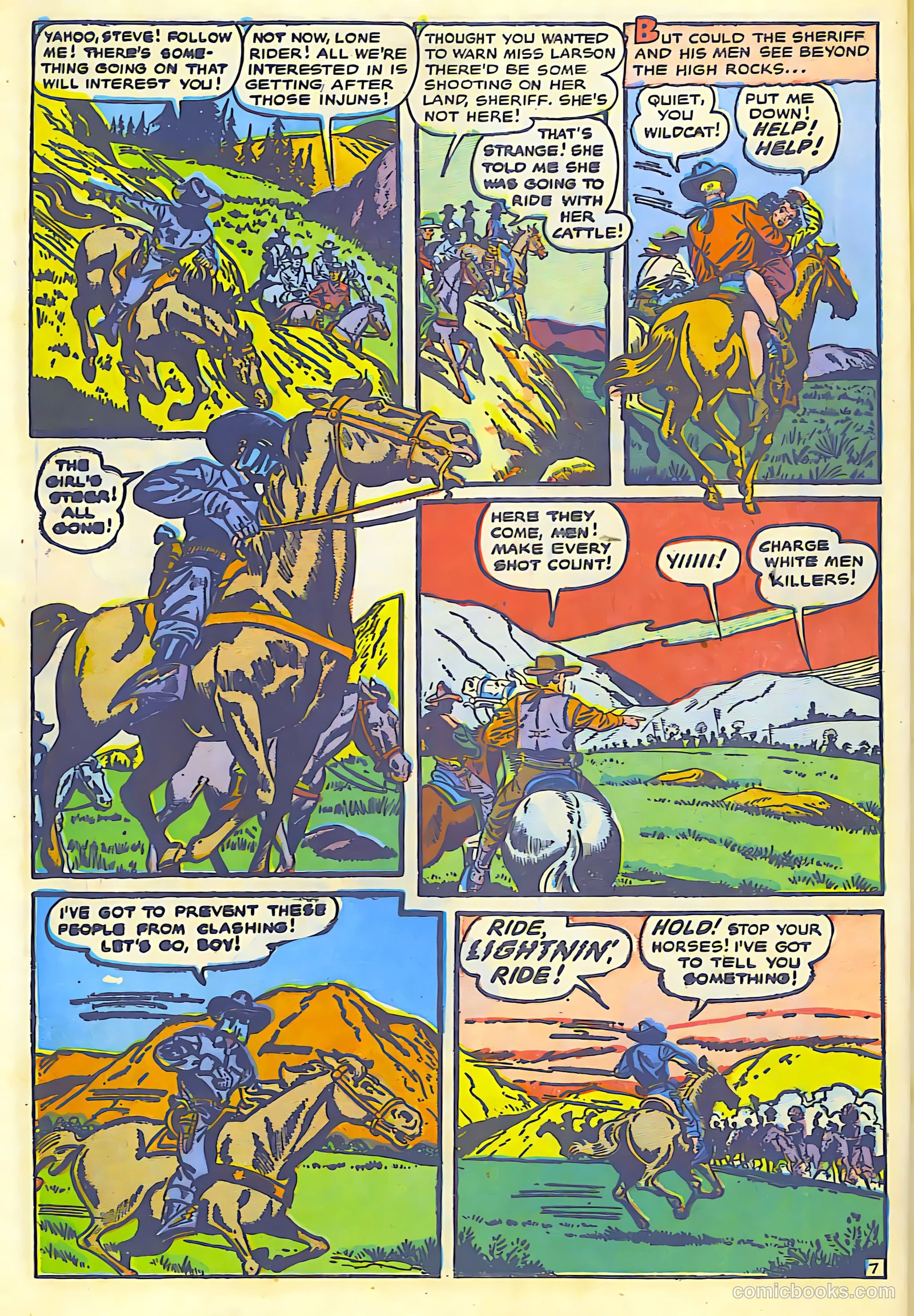 The Lone Rider #1 (1951) — page 46 of 52