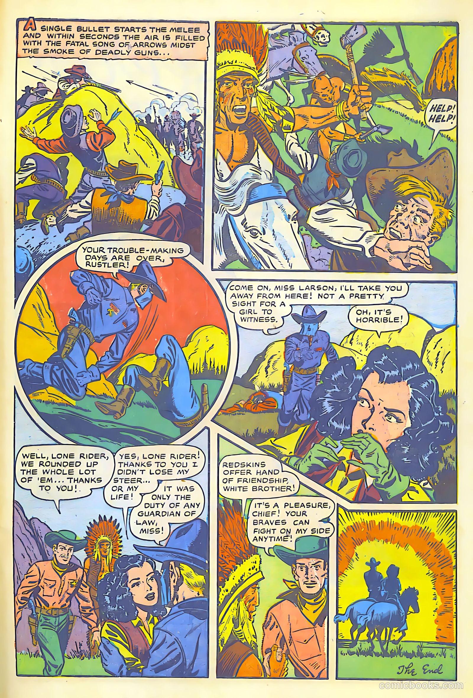 The Lone Rider #1 (1951) — page 49 of 52