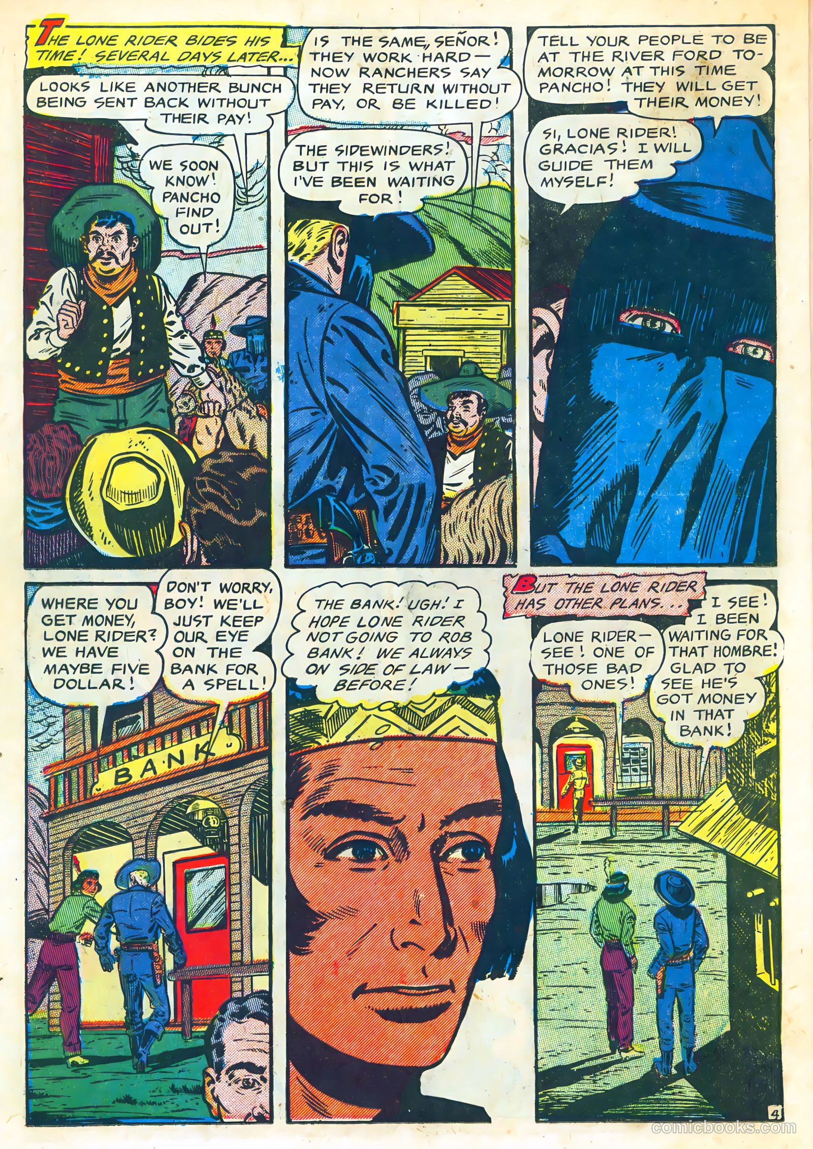 The Lone Rider #10 (1952) — page 22 of 36