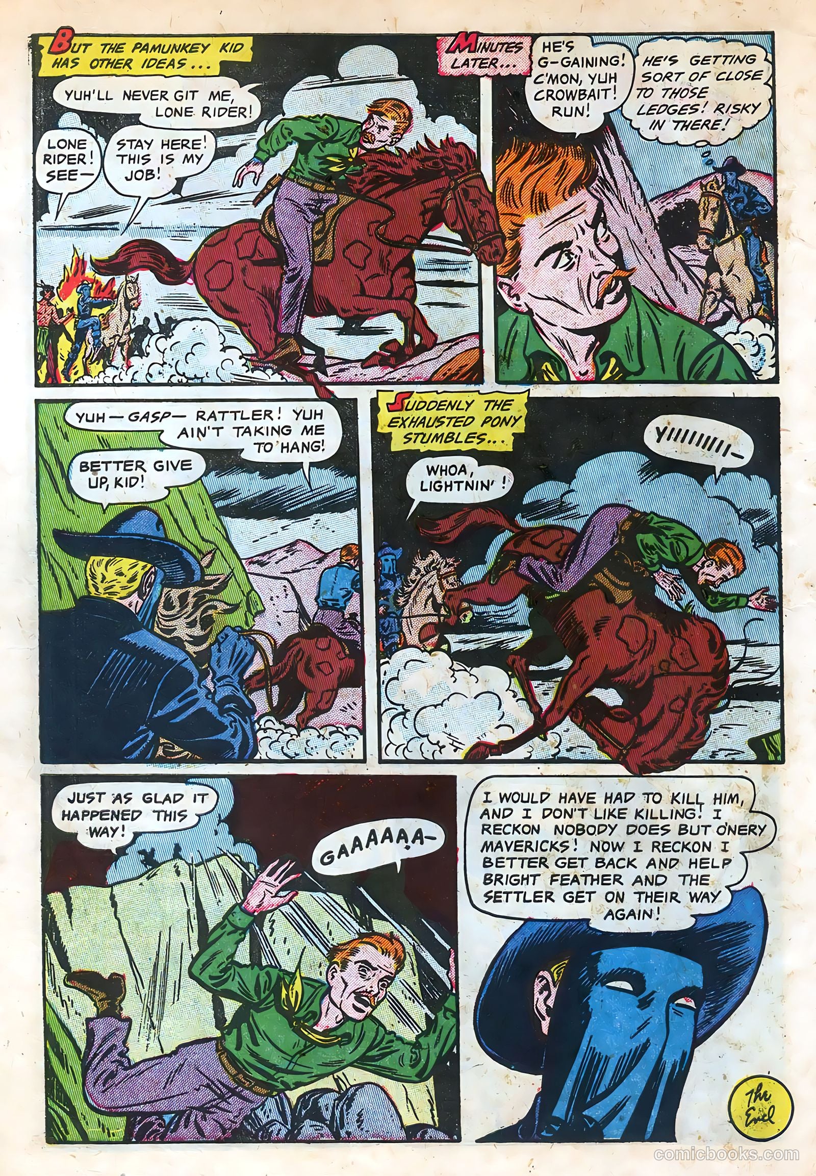 The Lone Rider #11 (1952) — page 10 of 36