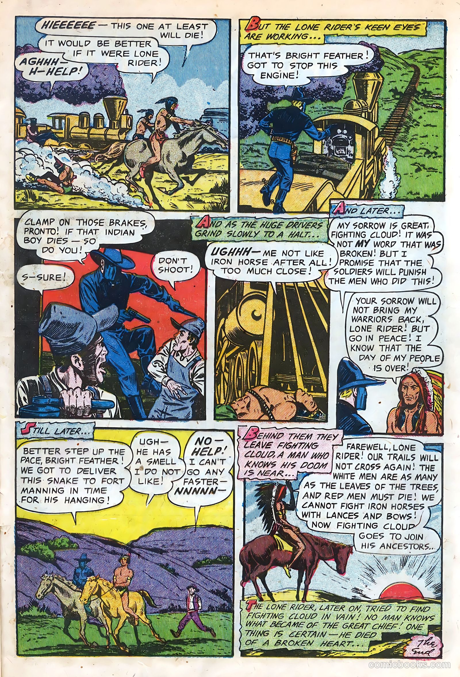The Lone Rider #11 (1952) — page 25 of 36