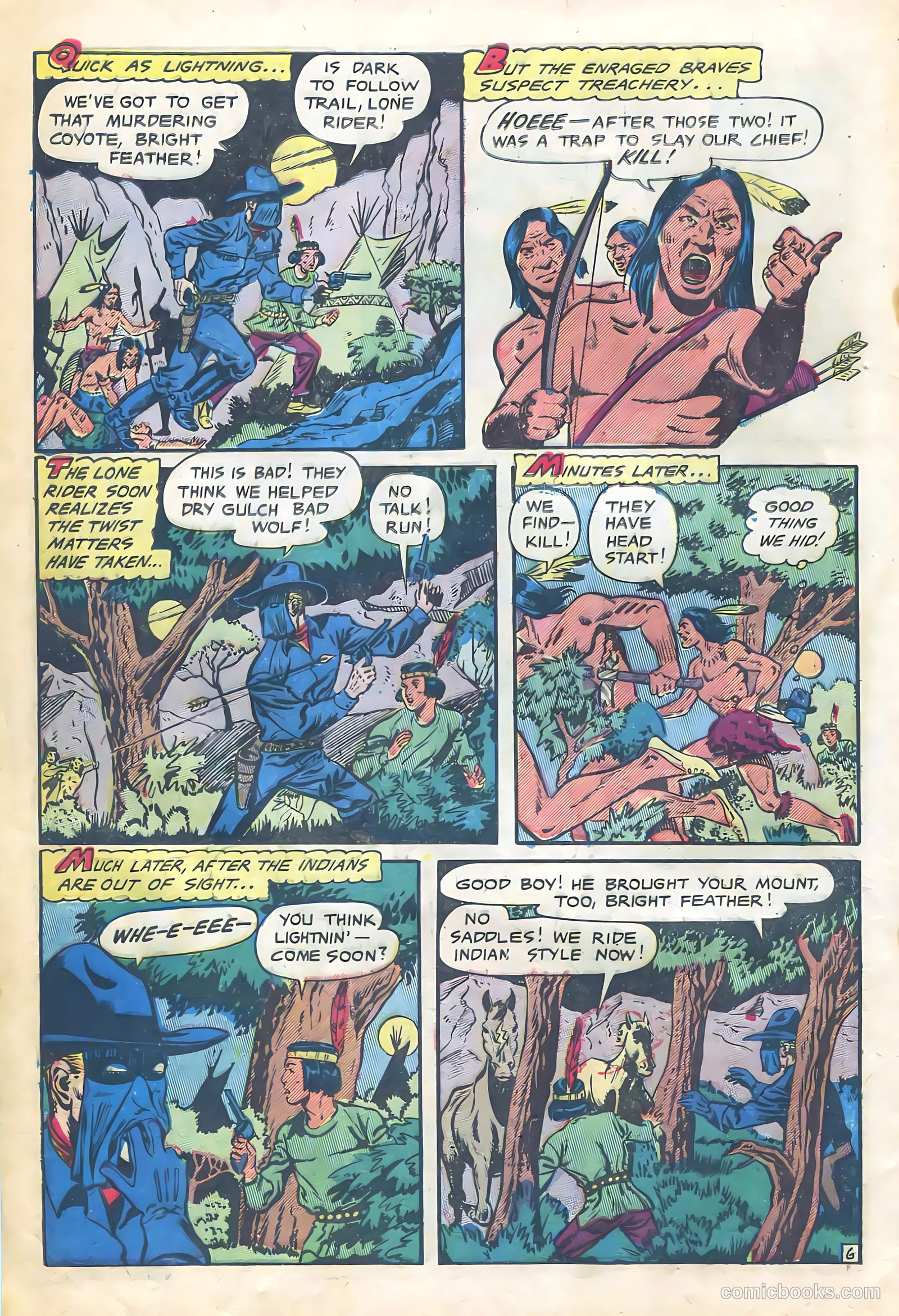 The Lone Rider #12 (1953) — page 8 of 36
