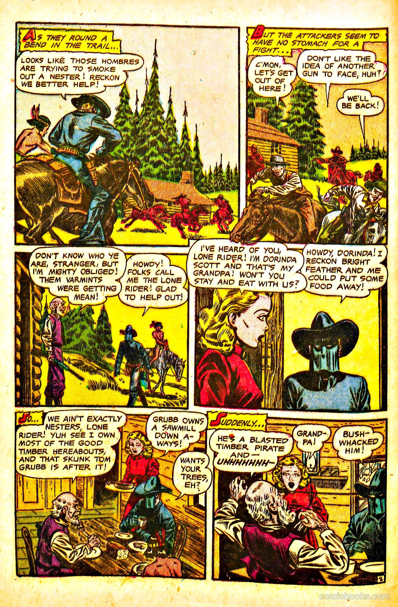 The Lone Rider #13 (1953) — page 4 of 36