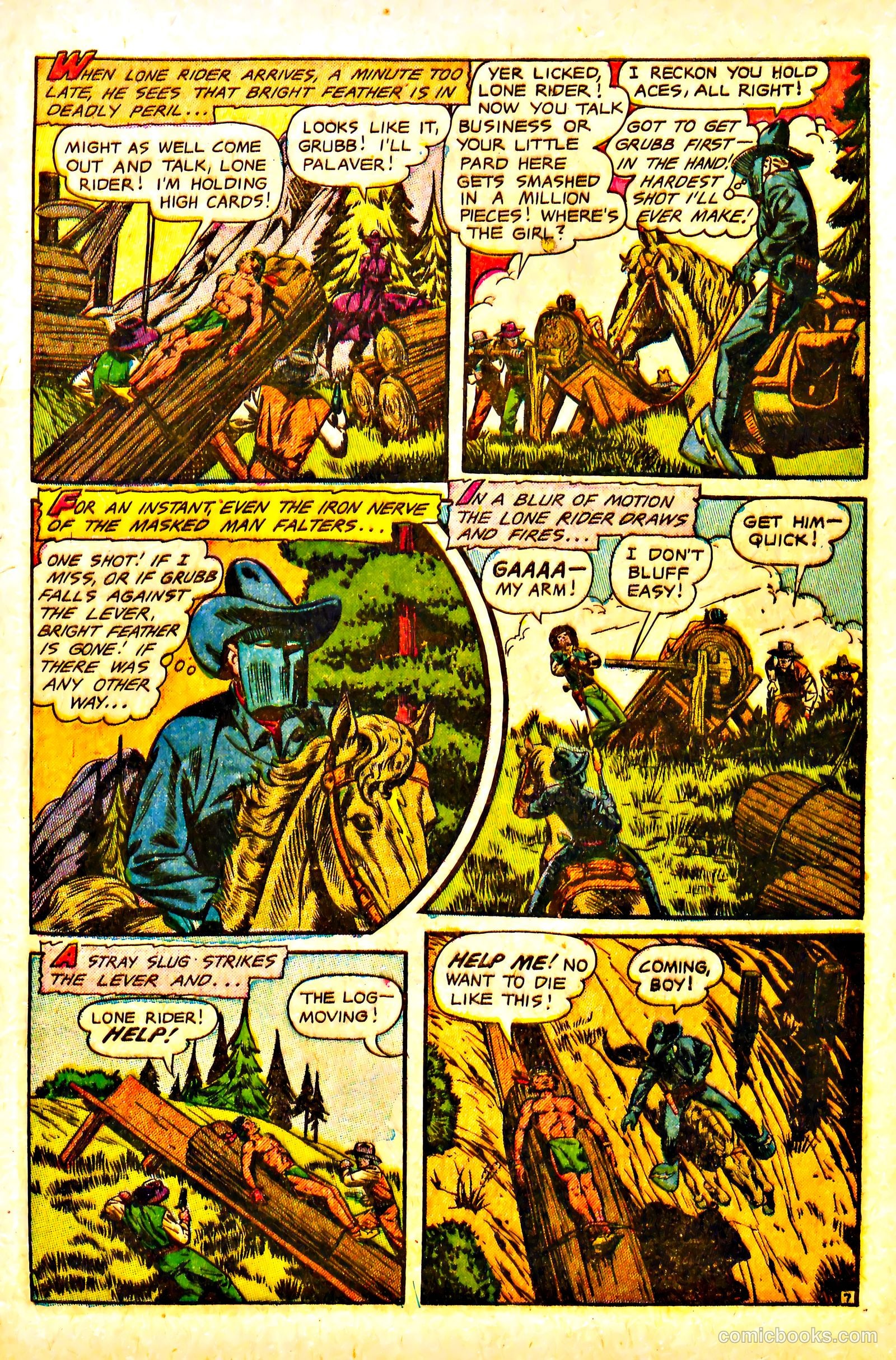 The Lone Rider #13 (1953) — page 9 of 36