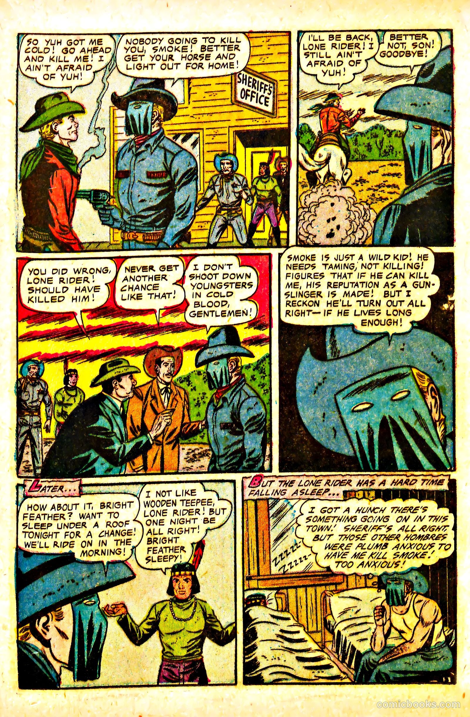 The Lone Rider #13 (1953) — page 21 of 36